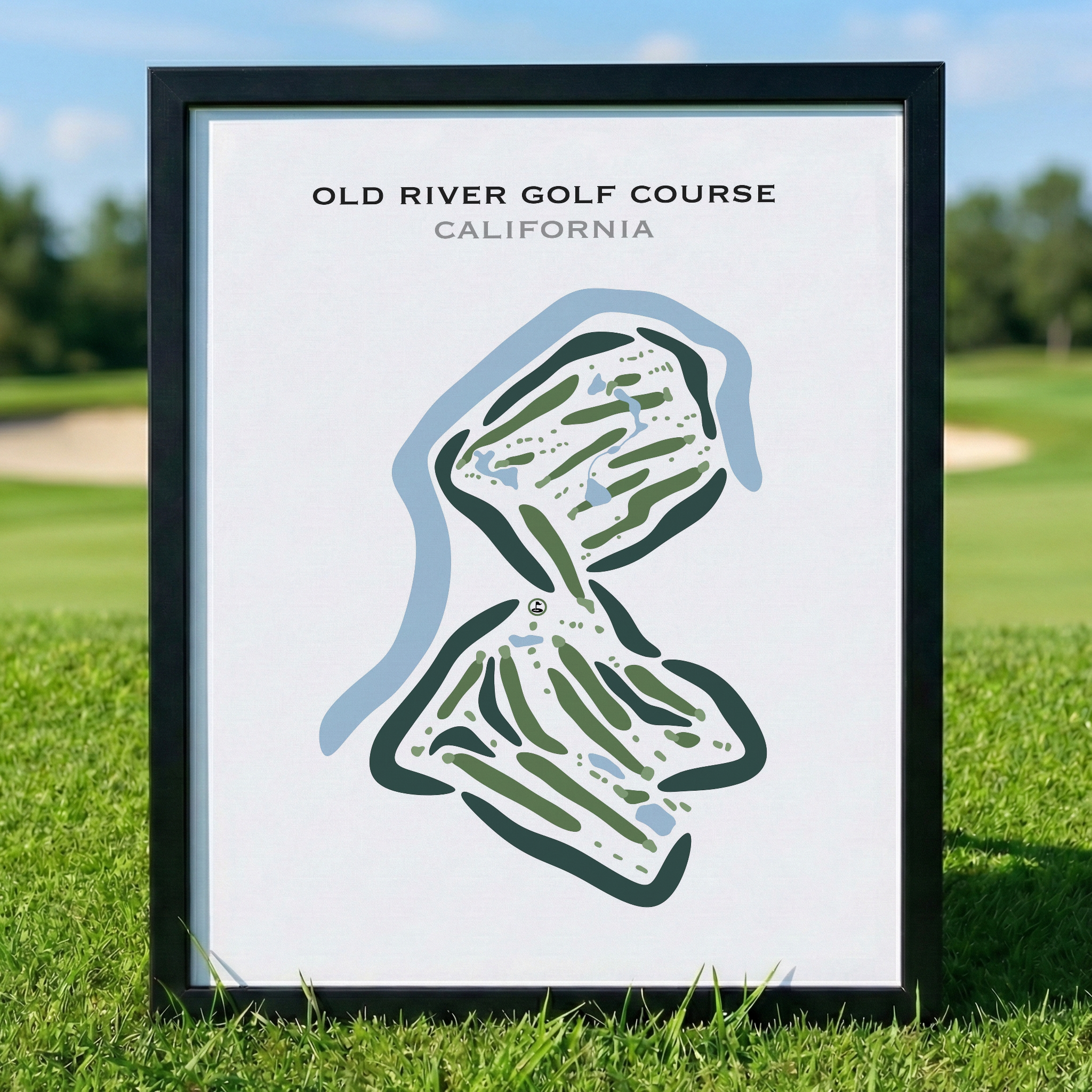 Old River Golf Course, California - Printed Golf Courses