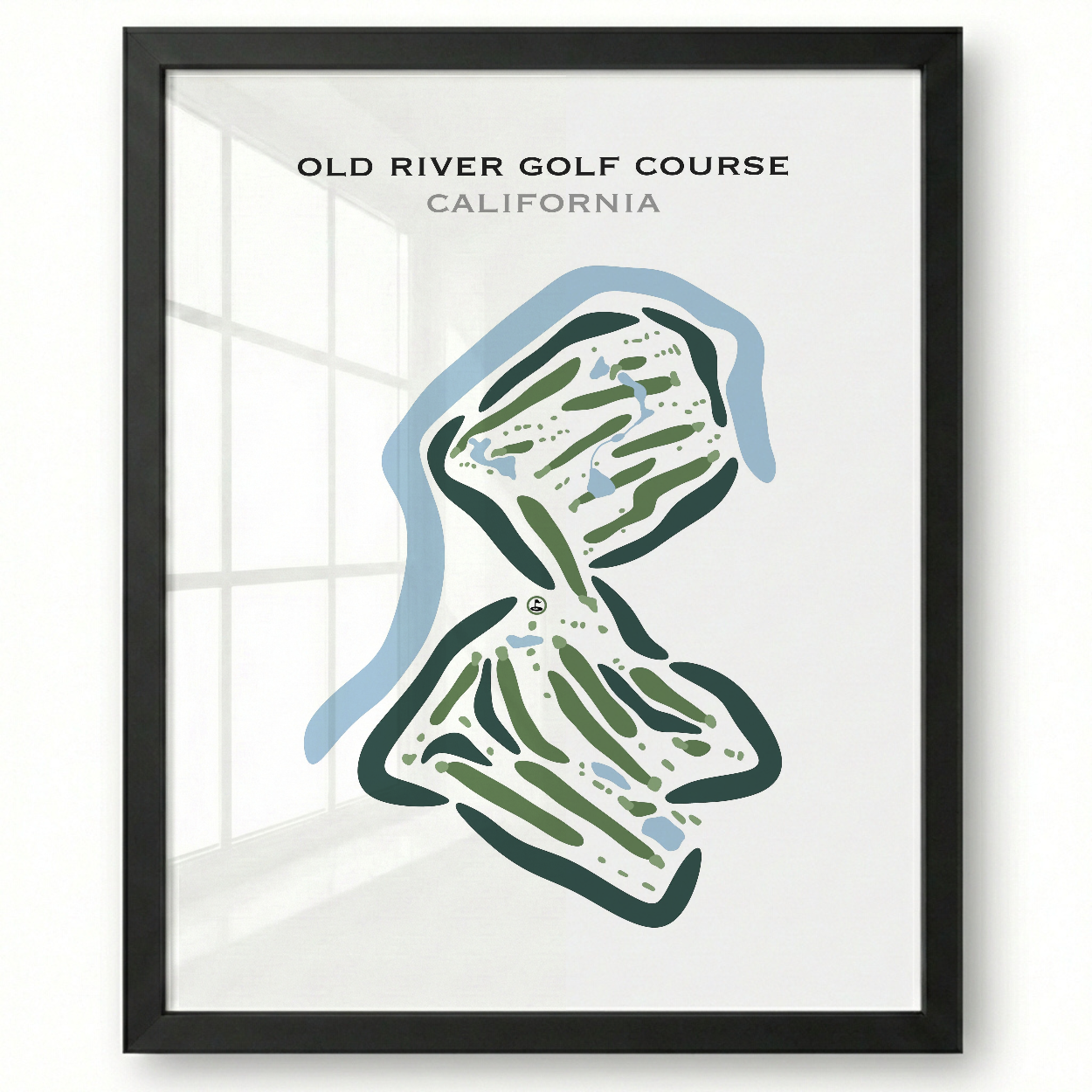 Old River Golf Course, California - Printed Golf Courses