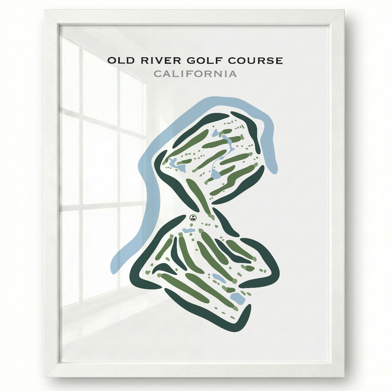 Old River Golf Course, California - Printed Golf Courses