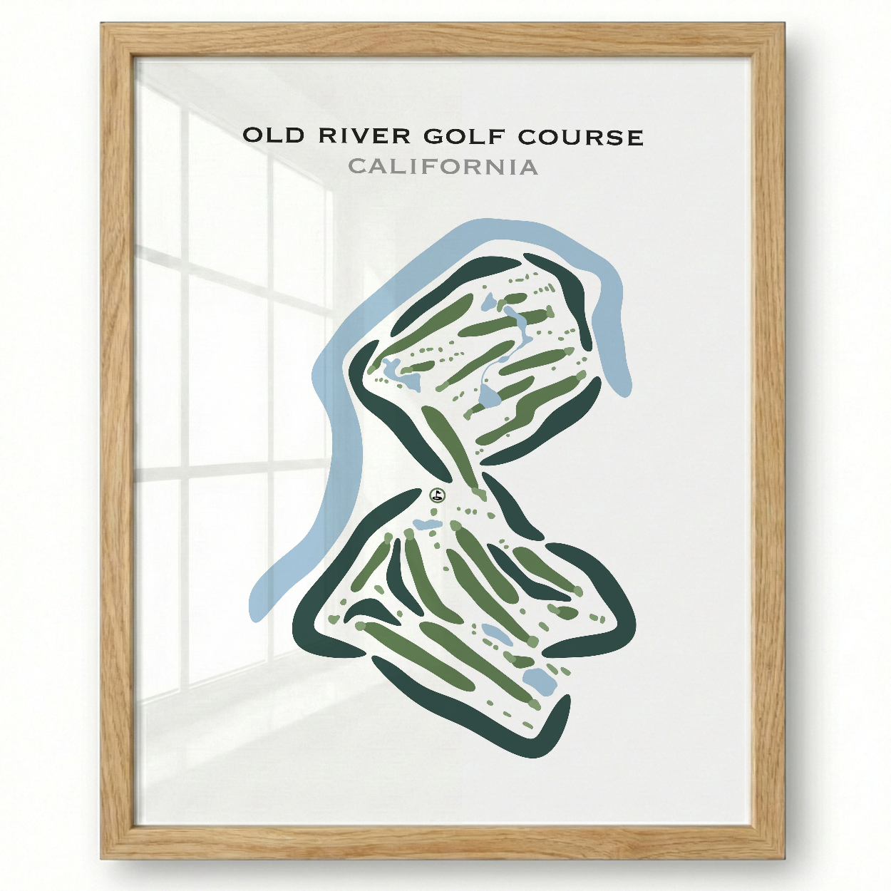 Old River Golf Course, California - Printed Golf Courses