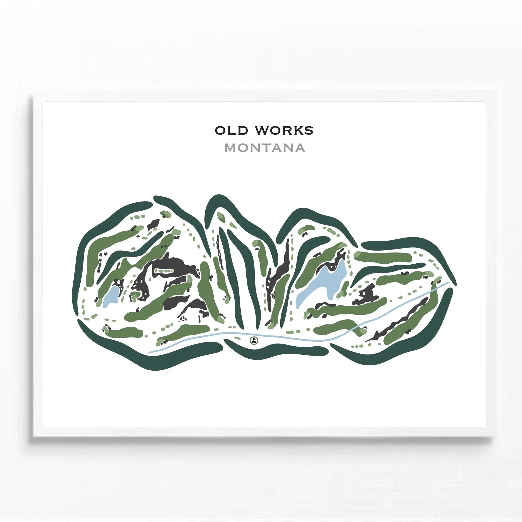 Old Works Golf Club, Montana - Printed Golf Courses