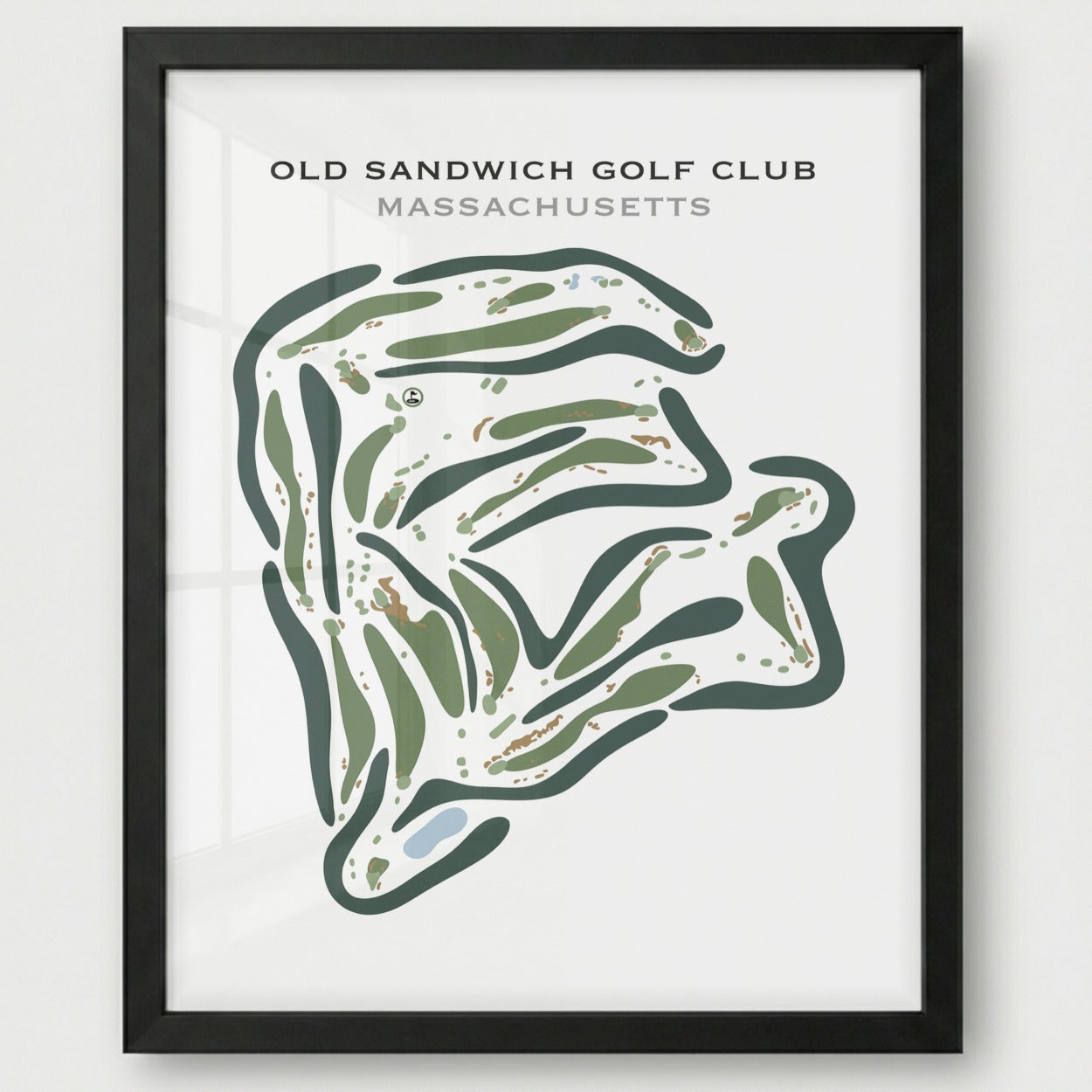 Old Sandwich Golf Club, Massachusetts - Printed Golf Courses