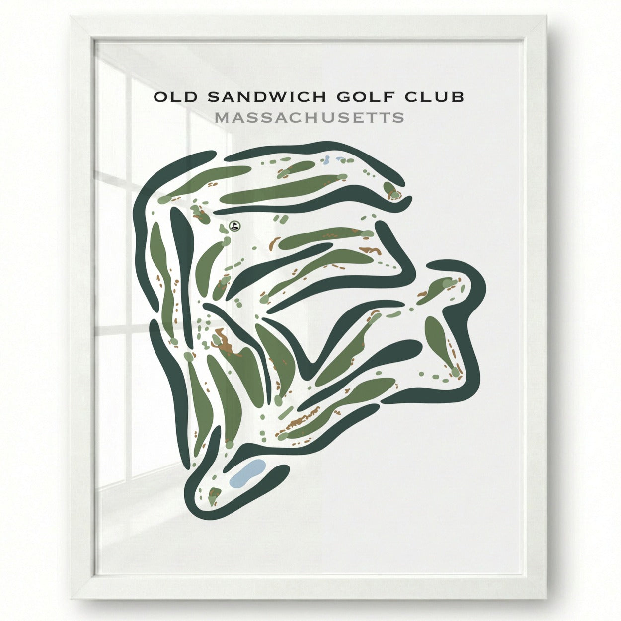 Old Sandwich Golf Club, Massachusetts - Printed Golf Courses