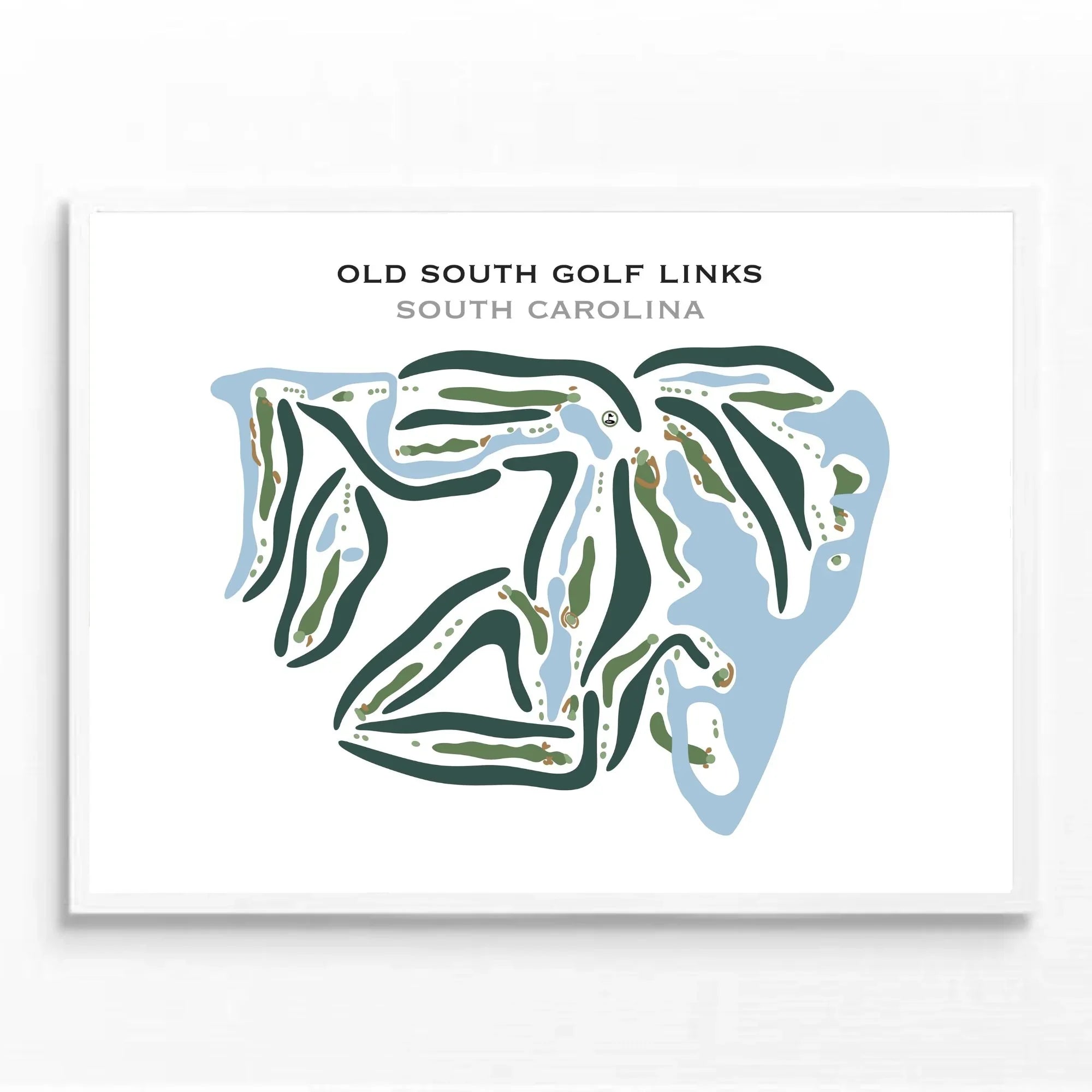 Old South Golf Links, South Carolina - Printed Golf Courses