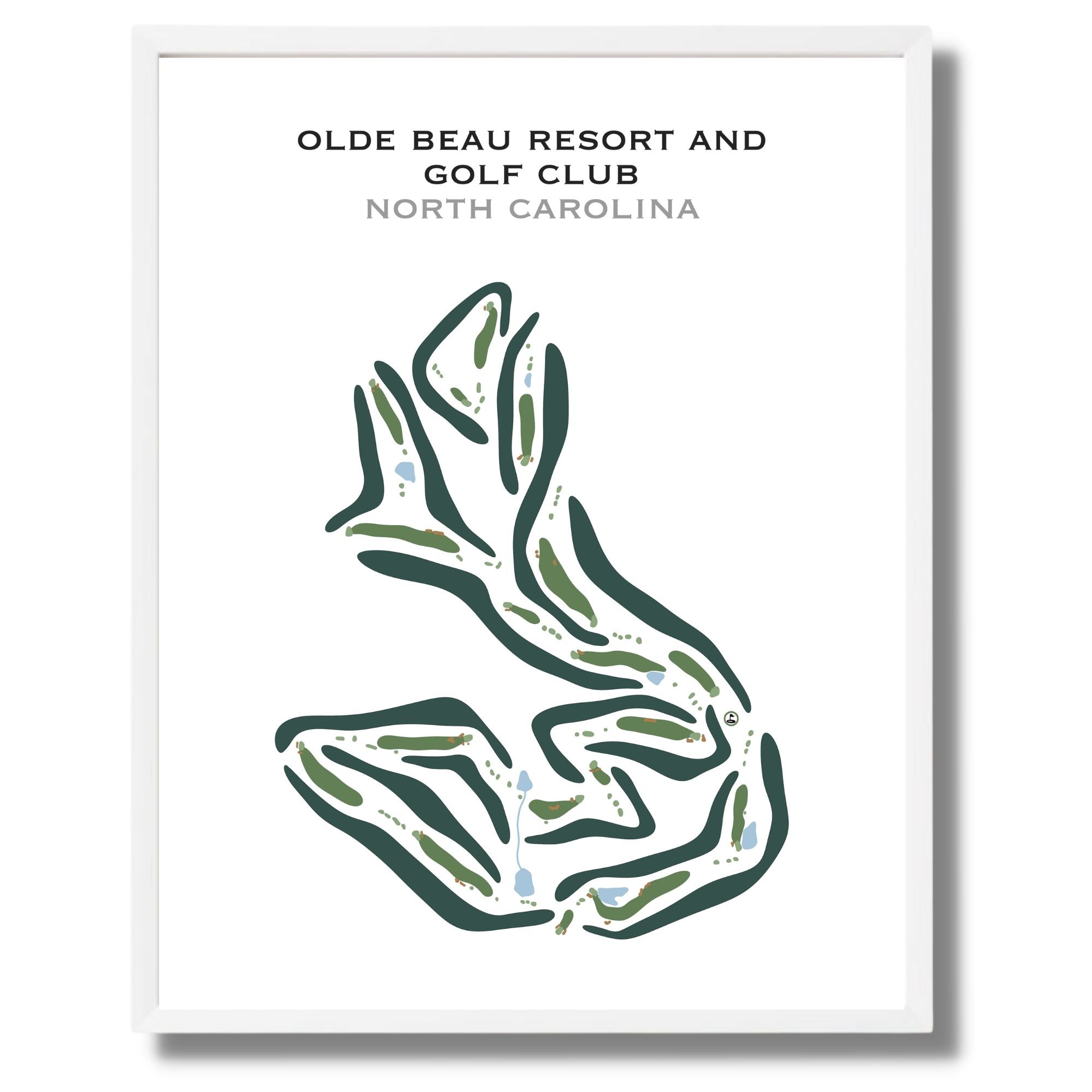 Olde Beau Resort & Golf Club, North Carolina - Printed Golf Courses