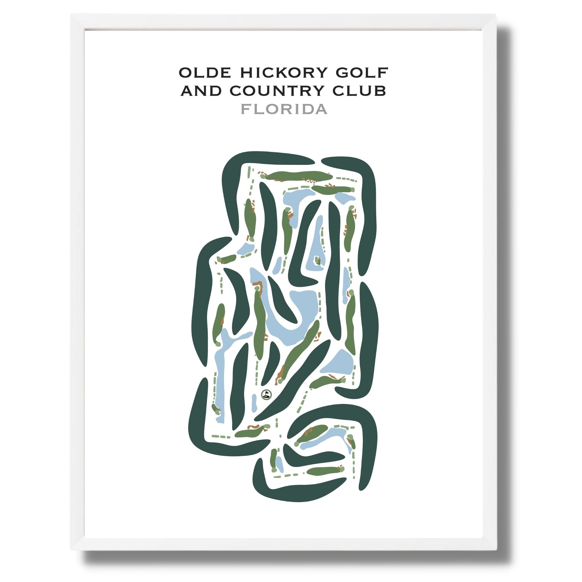 Olde Hickory Golf and Country Club, Florida - Printed Golf Courses