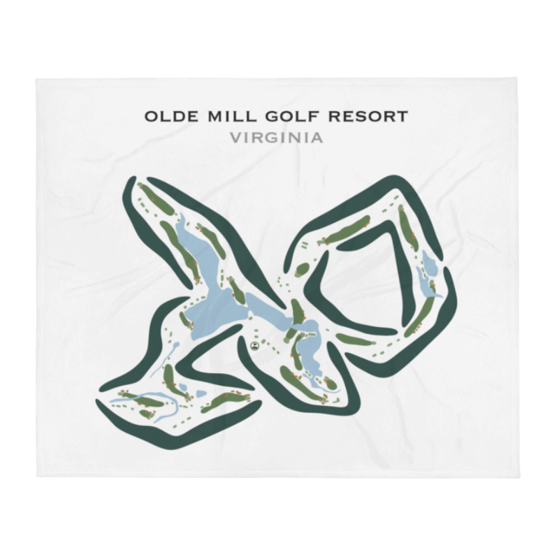 Olde Mill Golf Course, Virginia - Printed Golf Courses