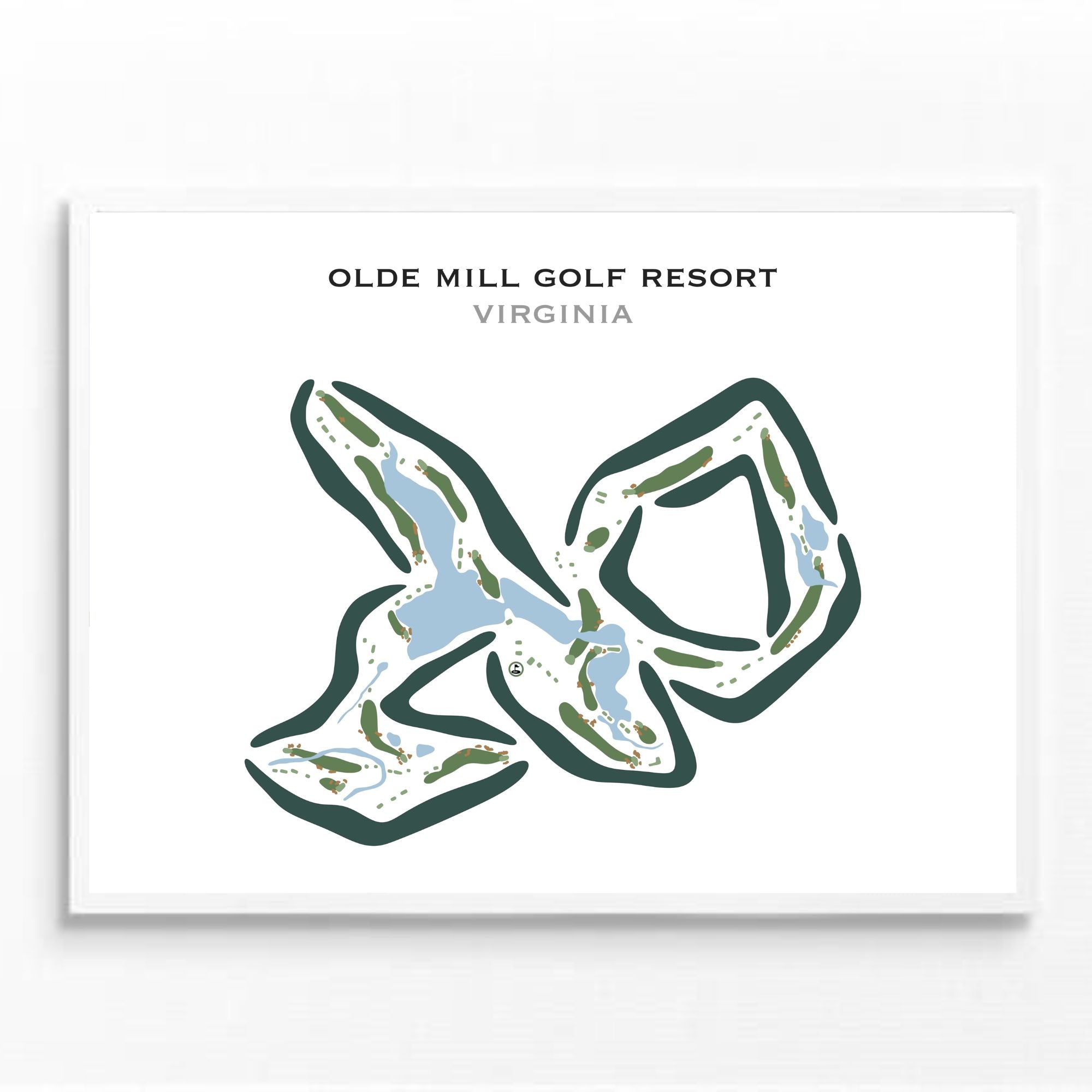 Olde Mill Golf Course, Virginia - Printed Golf Courses