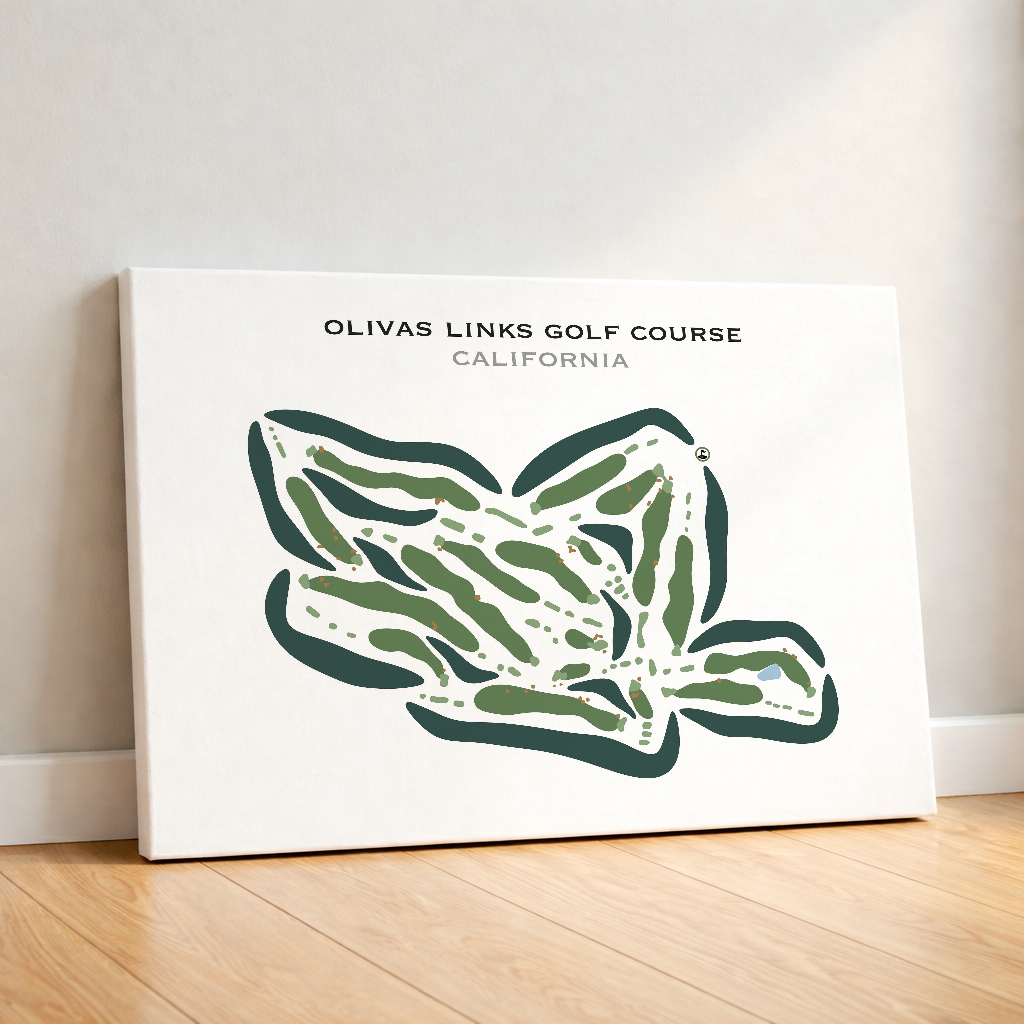 Olivas Links Golf Course, California - Printed Golf Courses