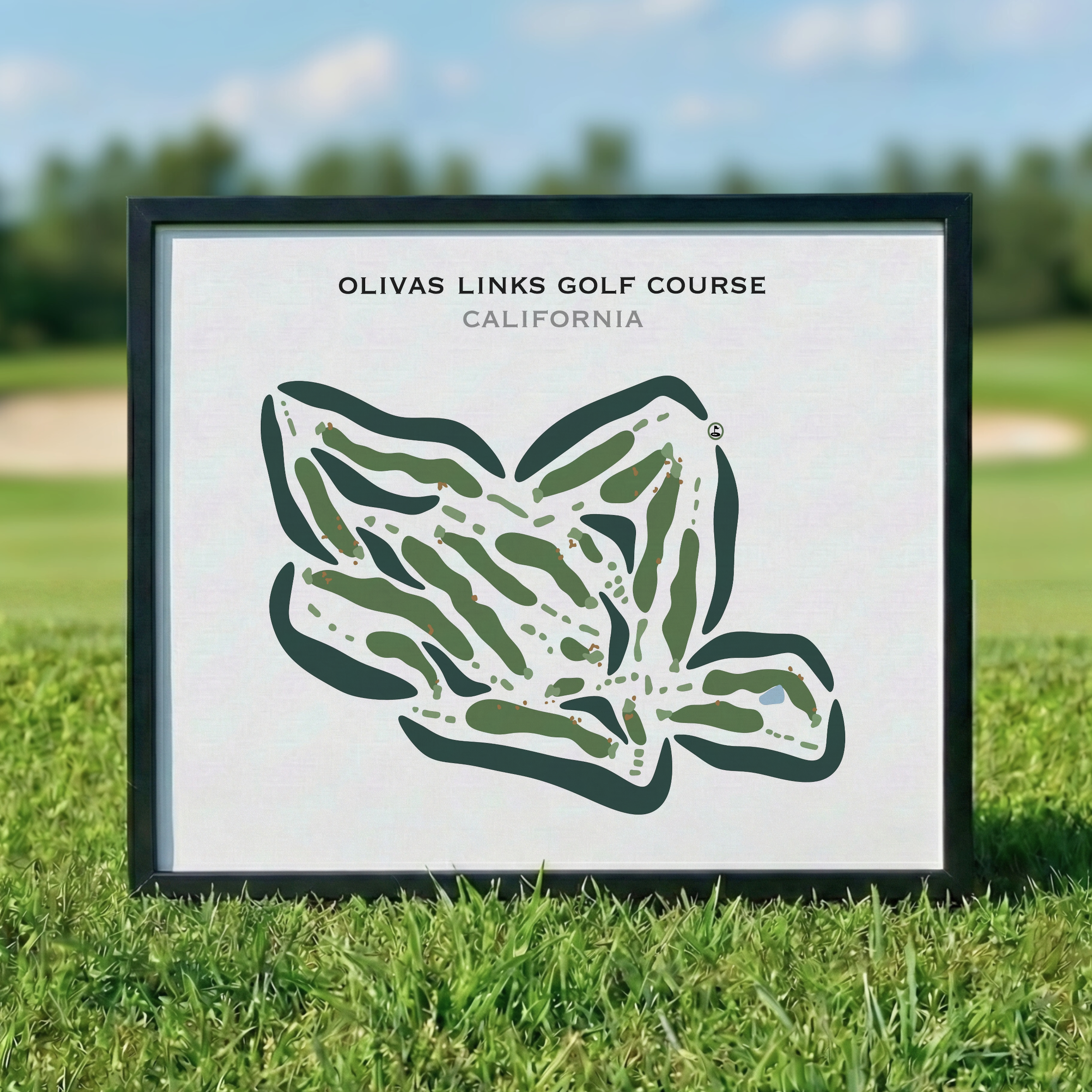 Olivas Links Golf Course, California - Printed Golf Courses