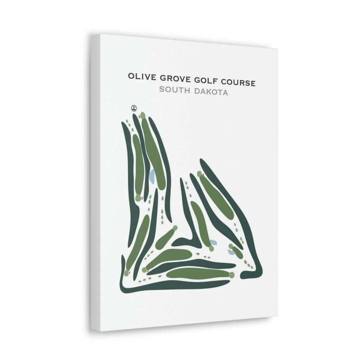 Olive Grove Golf Course, South Dakota - Printed Golf Courses