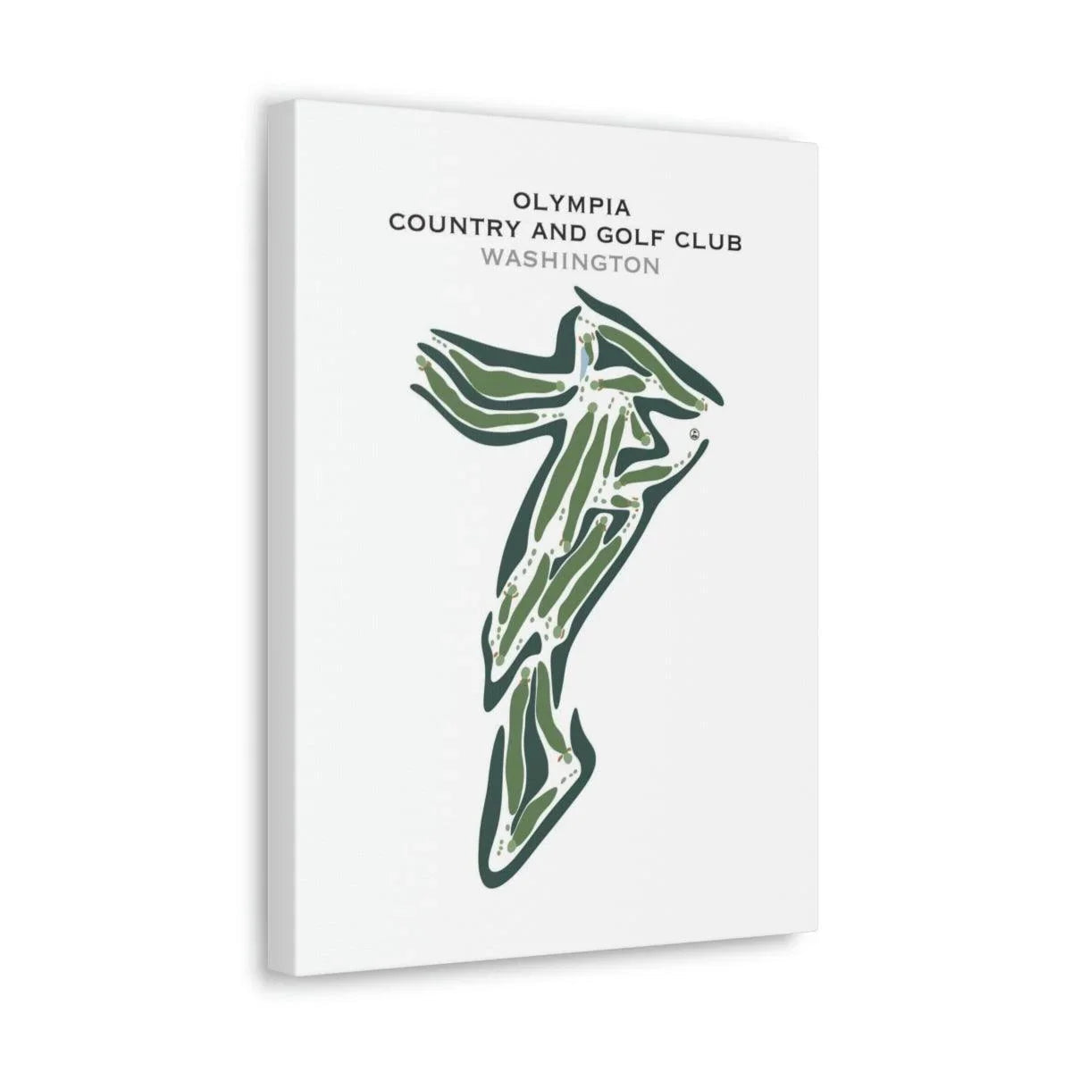 Olympia Country & Golf Club, Washington - Printed Golf Courses
