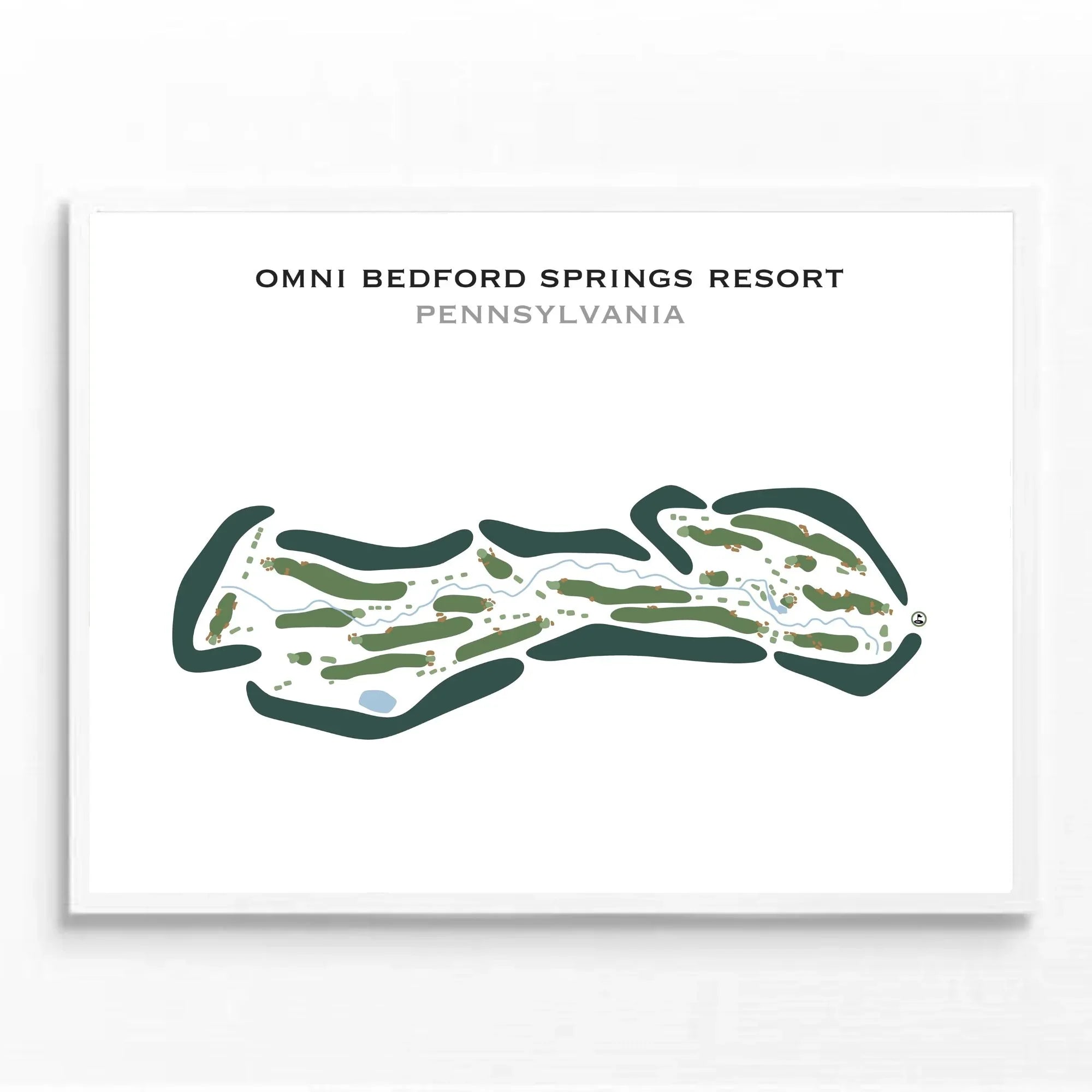 Omni Bedford Springs Resort, Pennsylvania - Printed Golf Courses