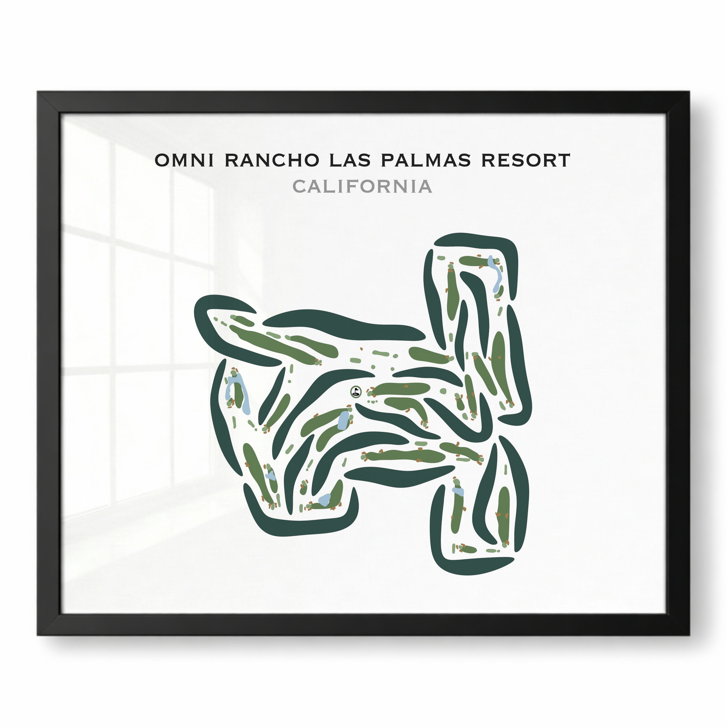 Omni Rancho Las Palmas Resort, California - Printed Golf Courses