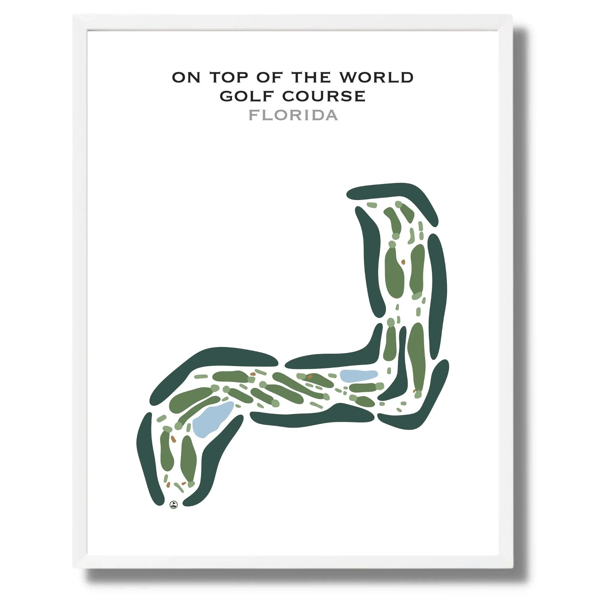 On Top of the World Golf Course, Florida - Printed Golf Courses