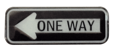 One Way Sign Ball Marker & Hat Clip by ReadyGOLF