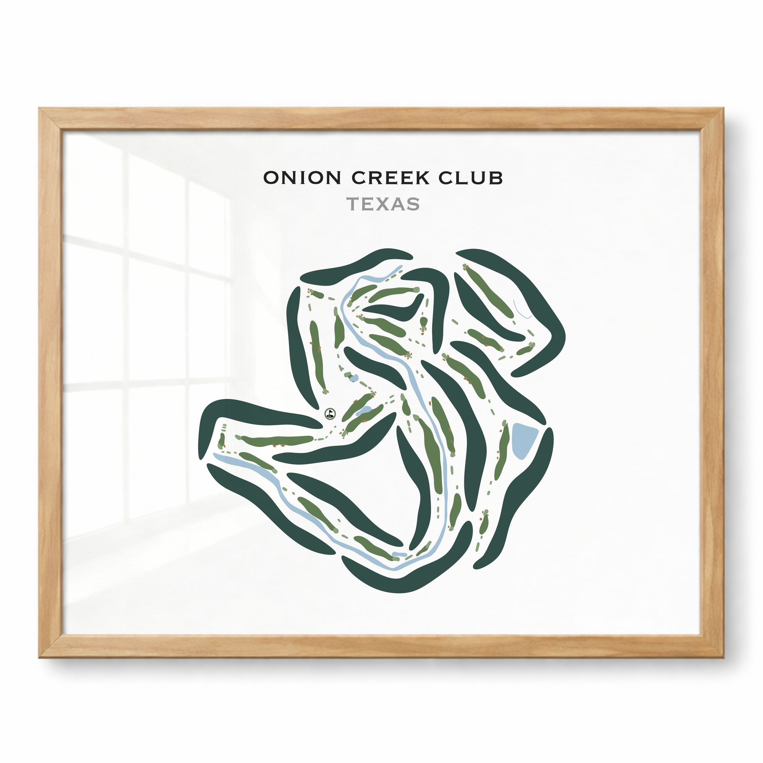 Onion Creek Club, Texas - Printed Golf Courses