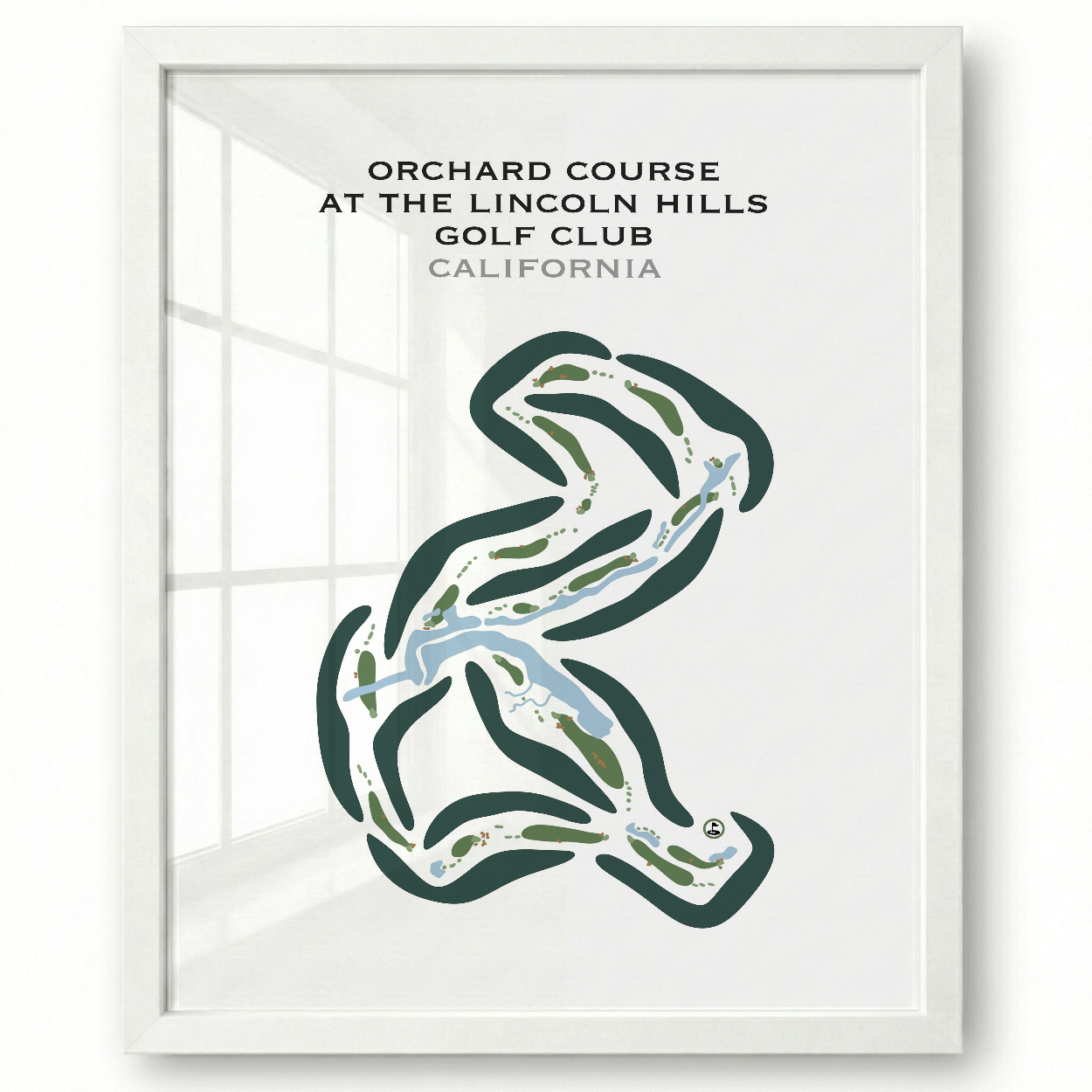 Orchard Course at The Lincoln Hills Golf Club, California - Printed Golf Courses
