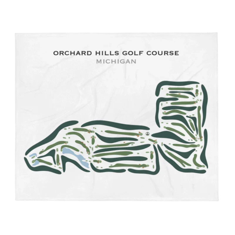 Orchard Hills Golf Course, Michigan - Printed Golf Courses