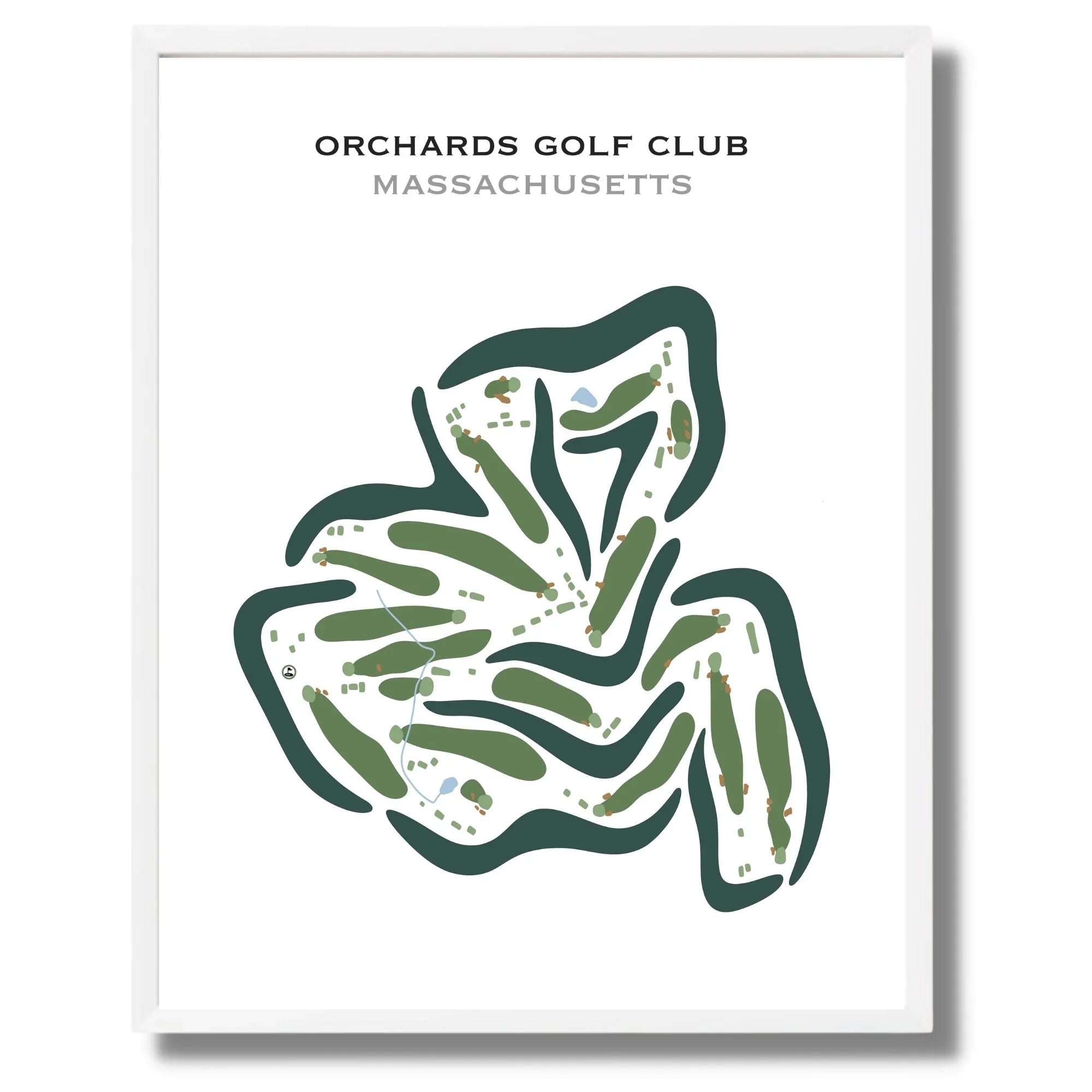 Orchards Golf Club, Massachusetts - Printed Golf Courses