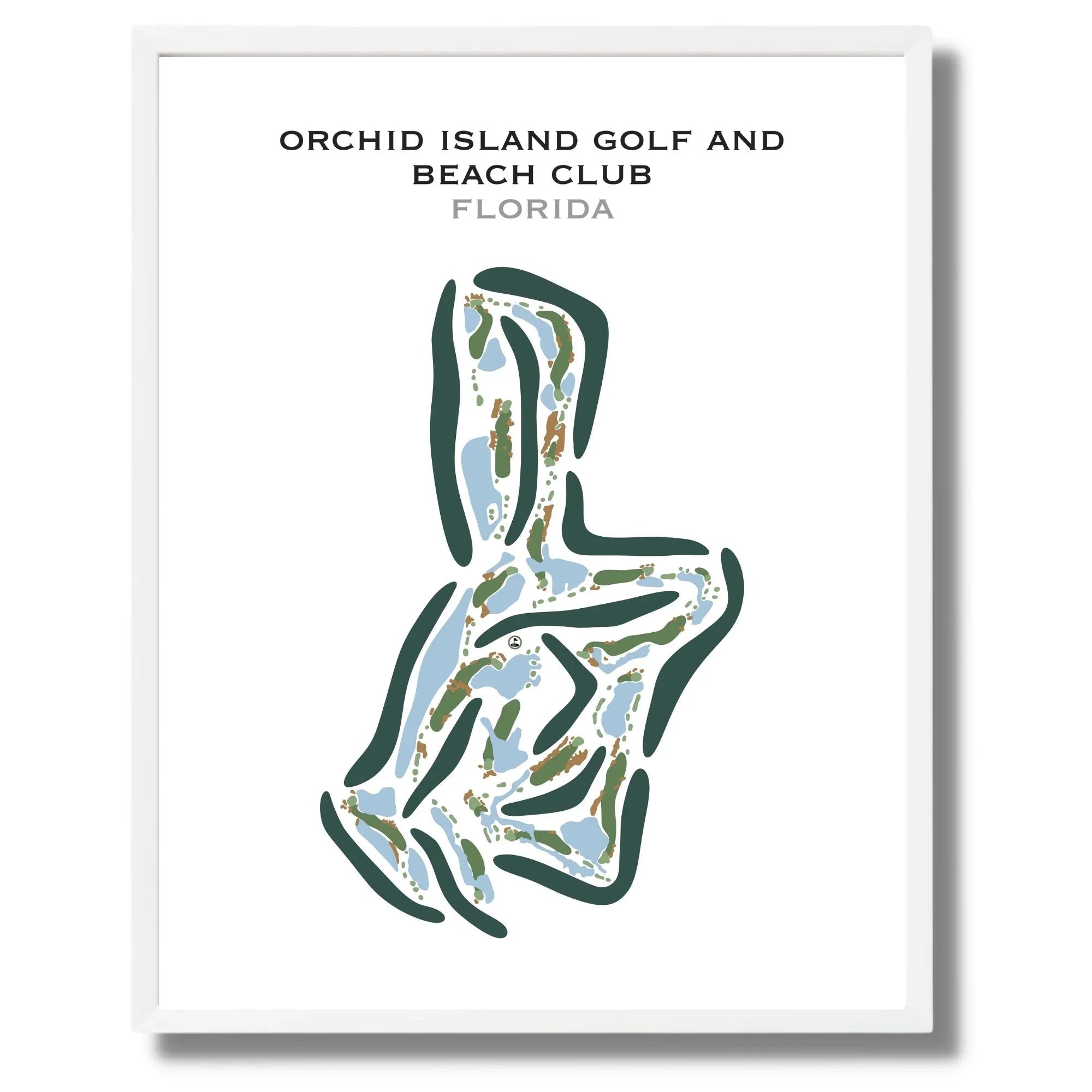 Orchid Island Golf and Beach Club, Florida - Printed Golf Courses