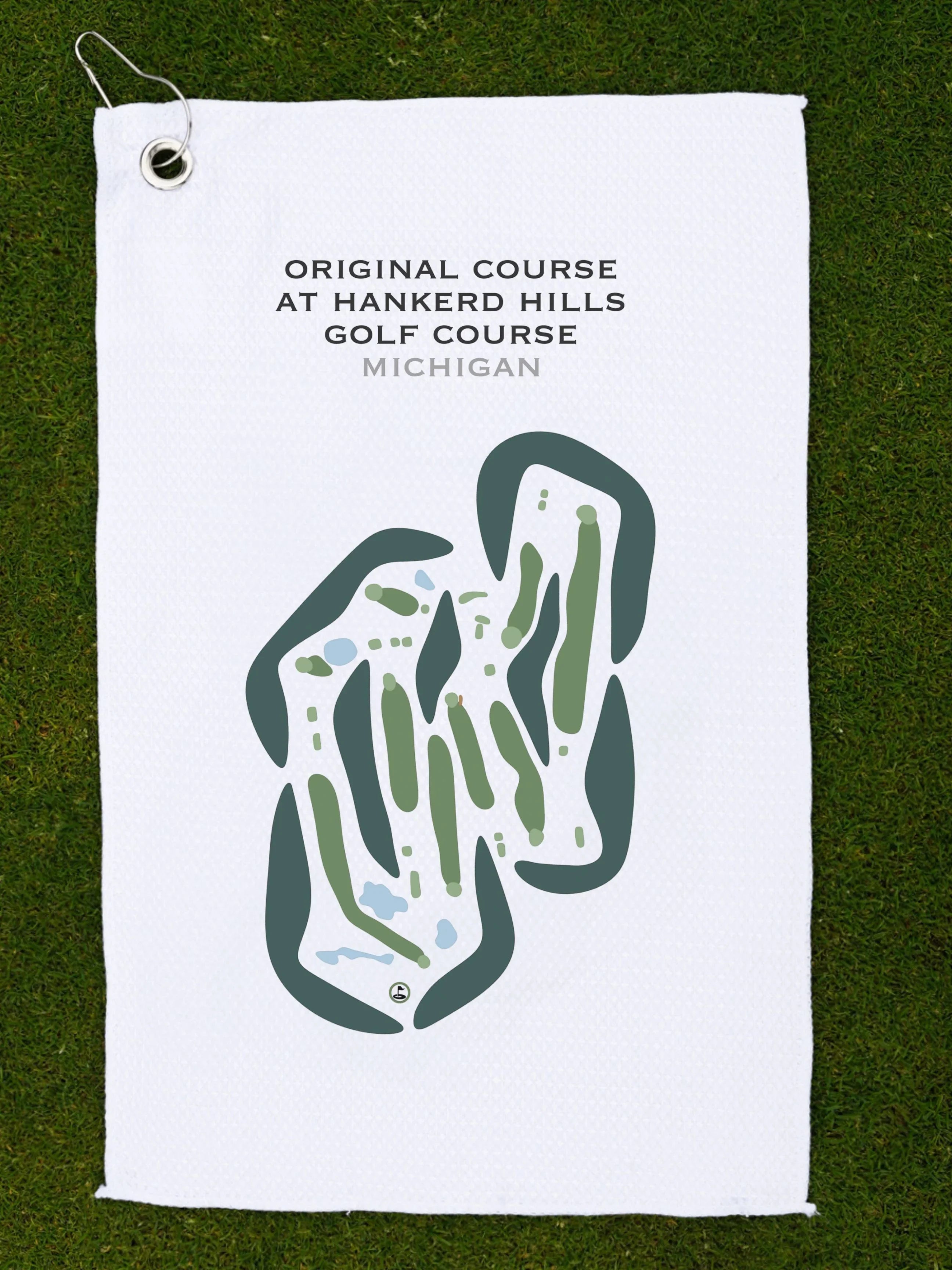 Original Course at Hankerd Hills Golf Course, Michigan - Printed Golf Courses