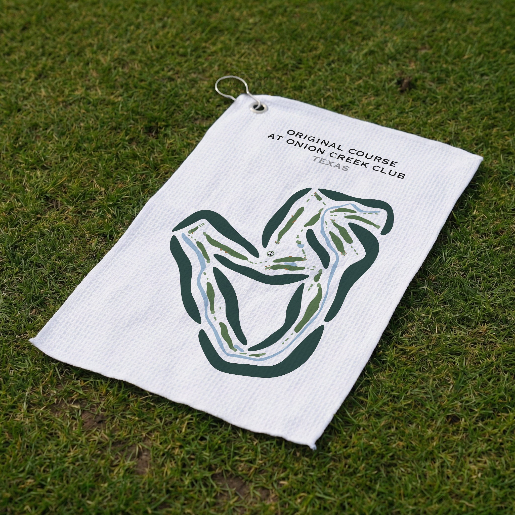 Original Course at Onion Creek Club, Texas - Printed Golf Courses