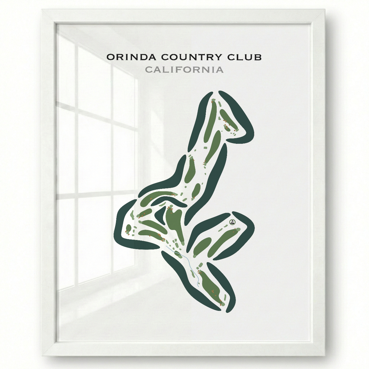 Orinda Country Club, California - Printed Golf Courses