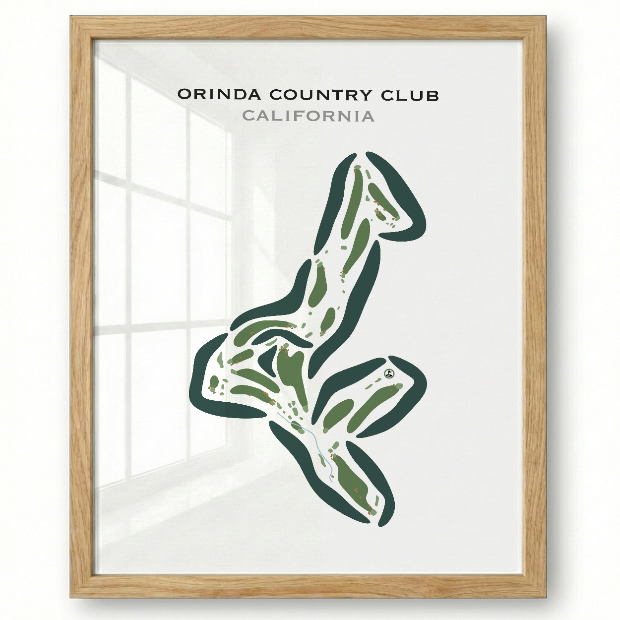 Orinda Country Club, California - Printed Golf Courses