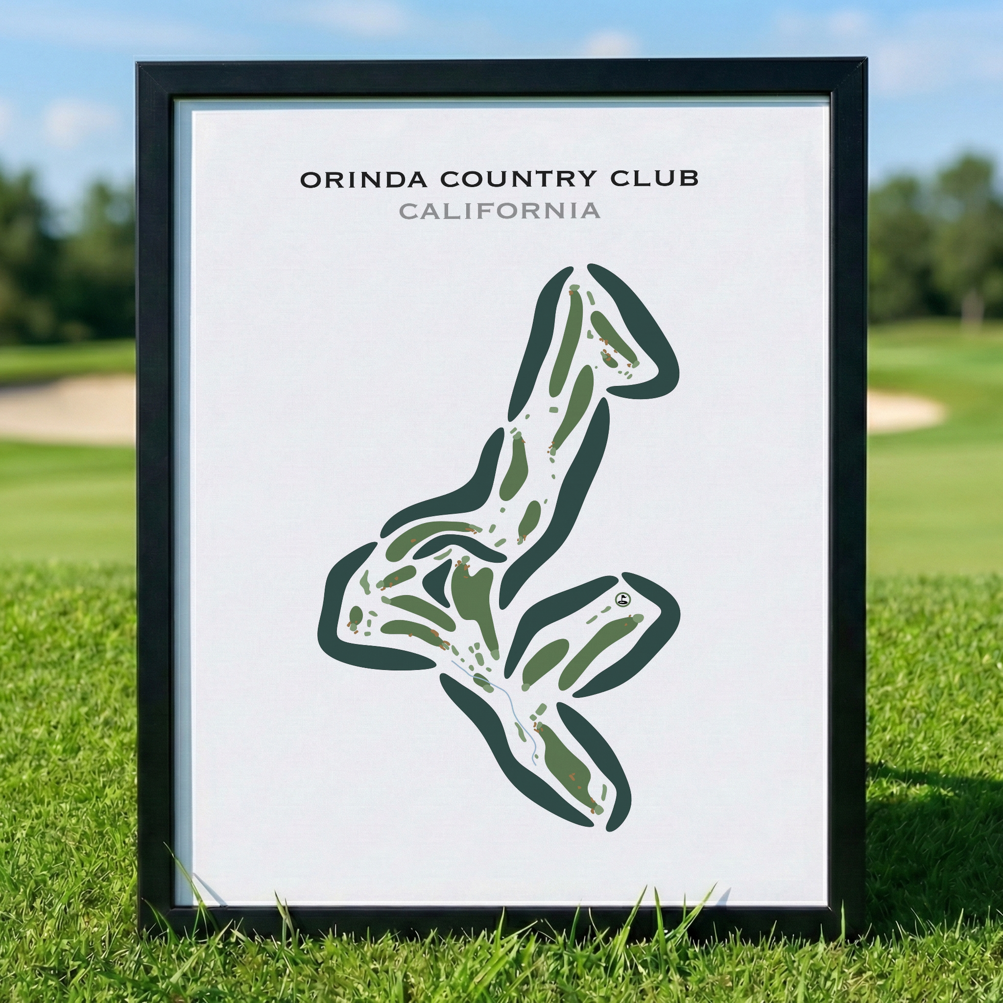 Orinda Country Club, California - Printed Golf Courses