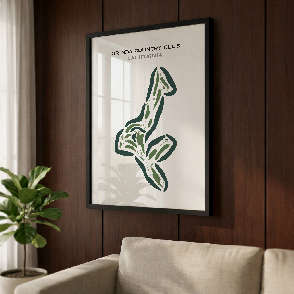 Orinda Country Club, California - Printed Golf Courses