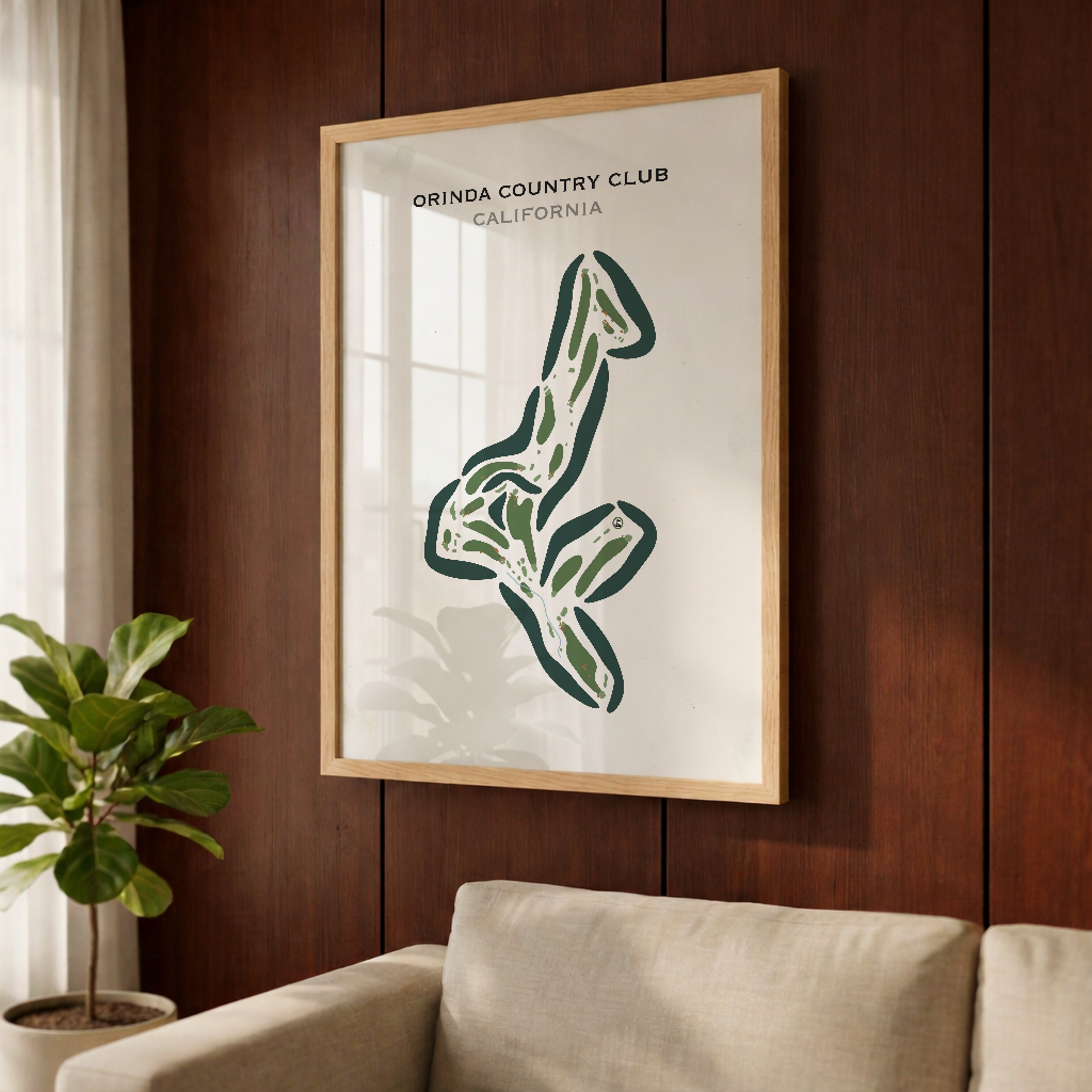 Orinda Country Club, California - Printed Golf Courses