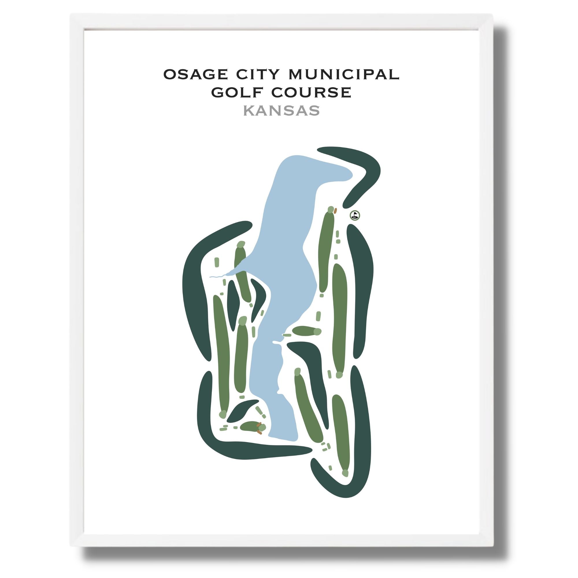 Osage City Municipal Golf Course, Kansas - Printed Golf Courses