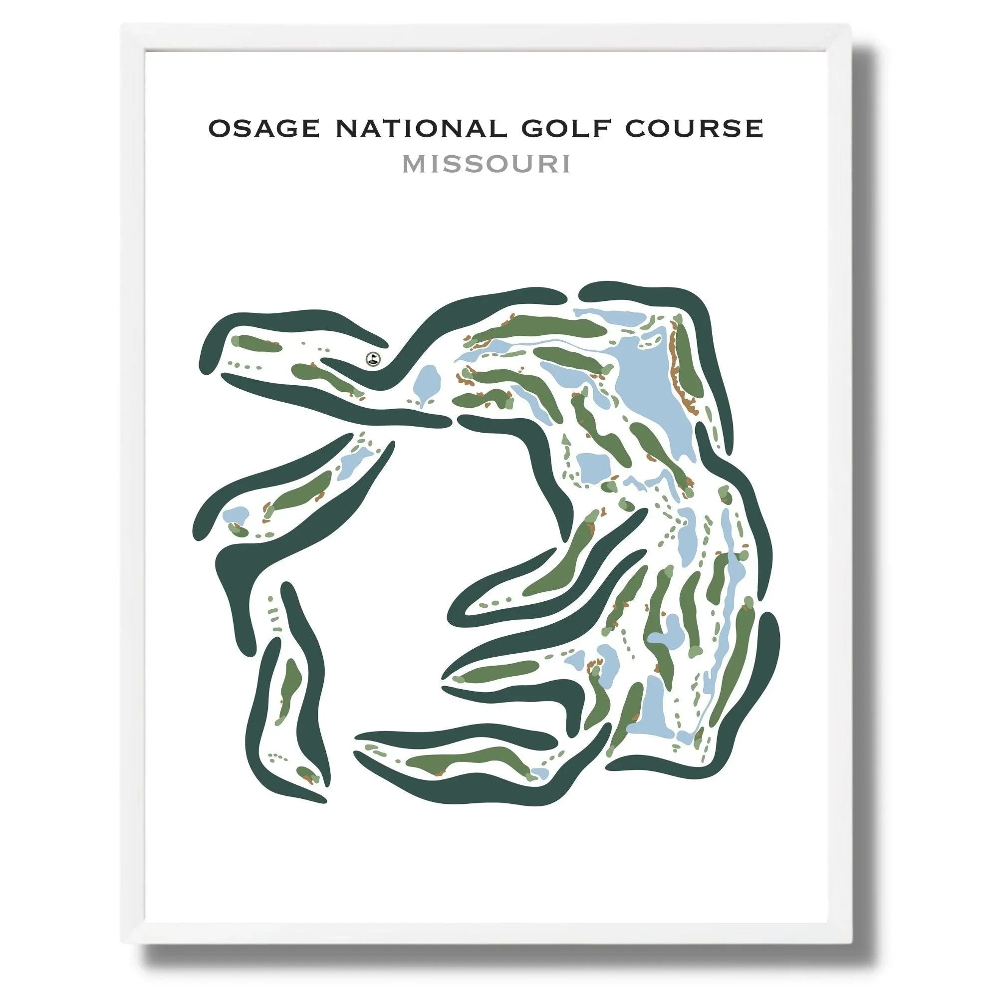 Osage National Golf Resort, Missouri - Printed Golf Courses