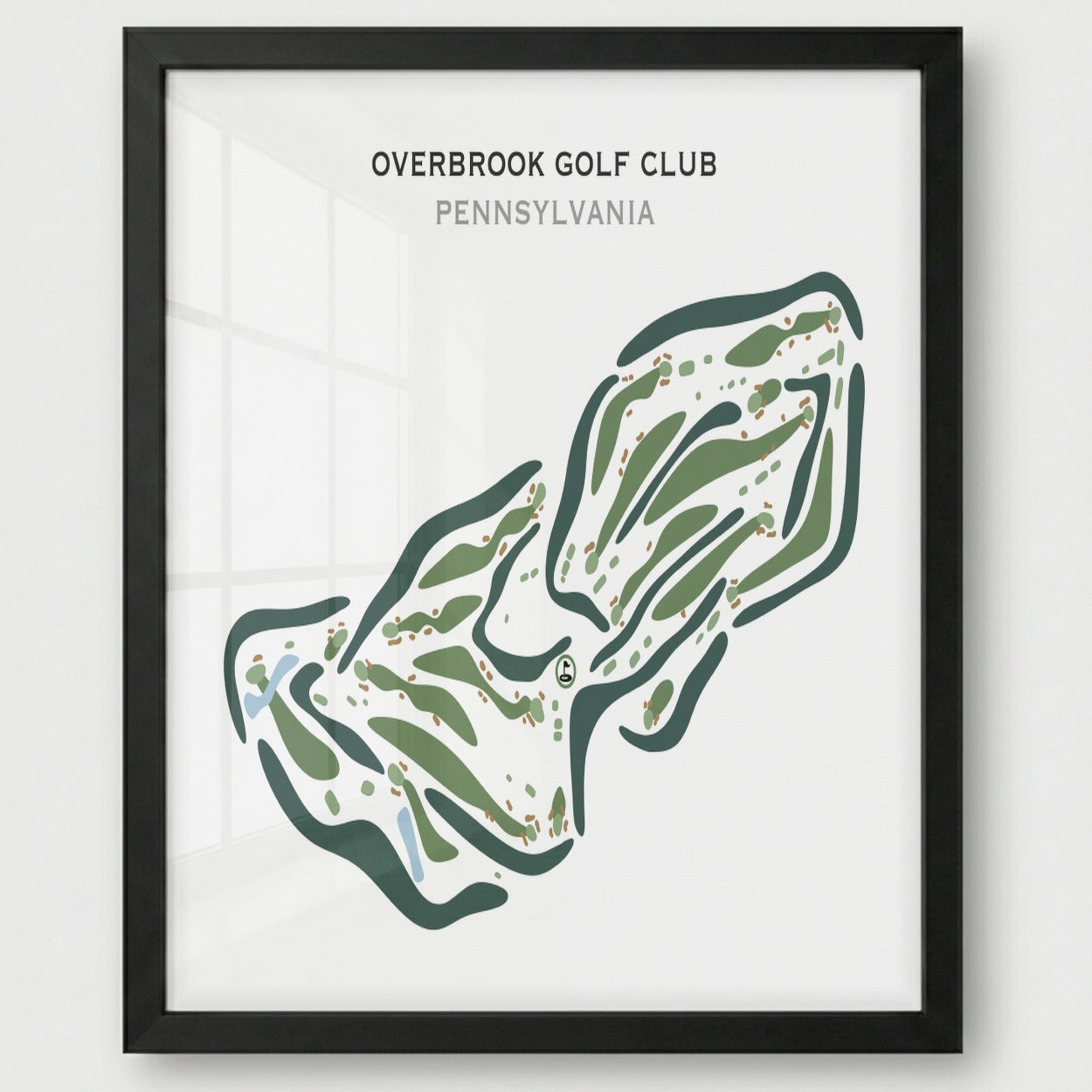 Overbrook Golf Club, Pennsylvania - Printed Golf Courses