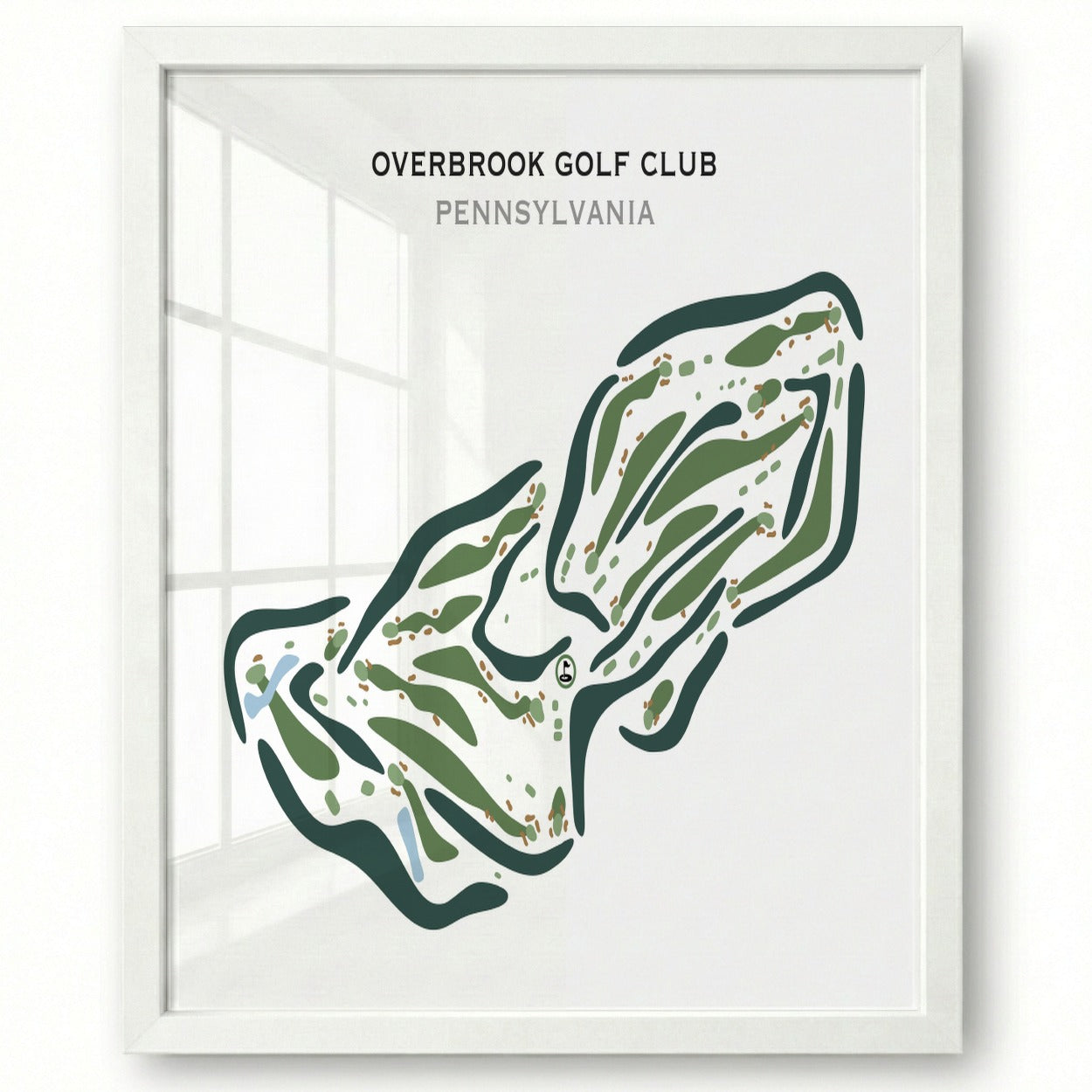 Overbrook Golf Club, Pennsylvania - Printed Golf Courses