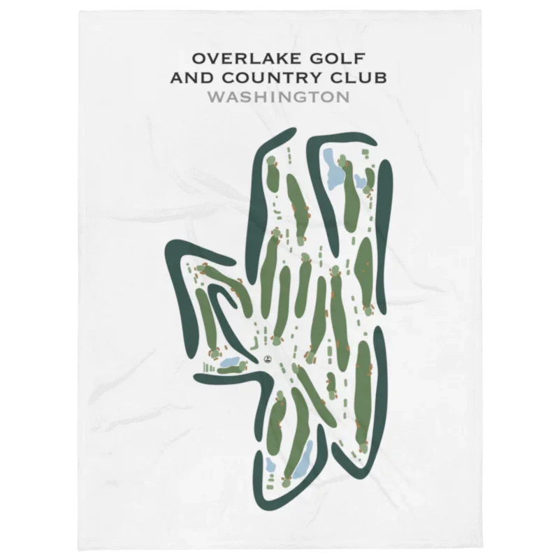 Overlake Golf & Country Club, Washington - Printed Golf Course