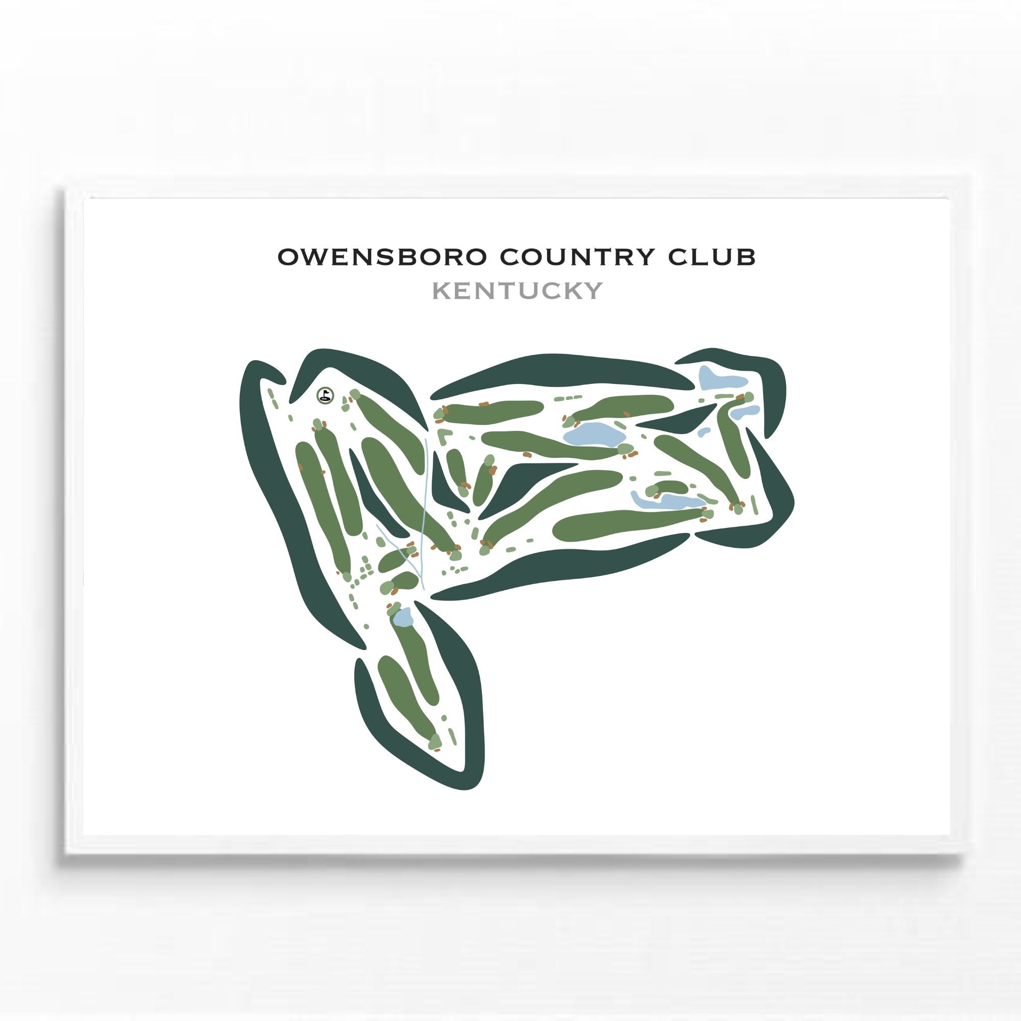 Owensboro Country Club, Kentucky - Printed Golf Courses