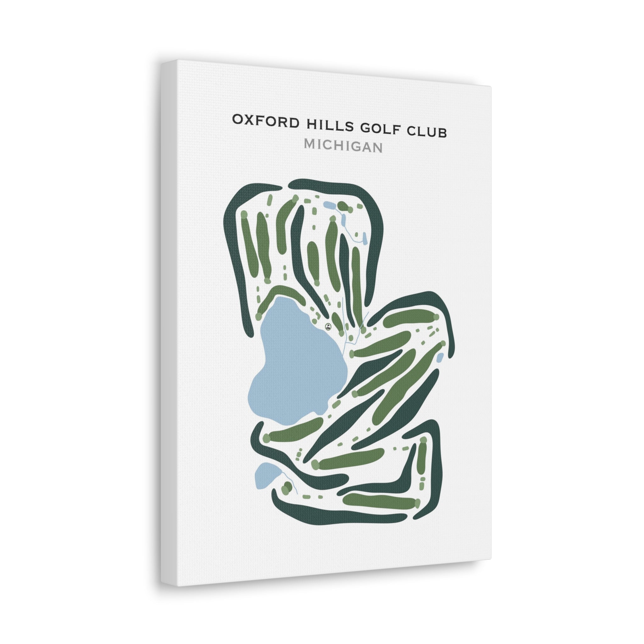 Oxford Hills Golf Club, Michigan - Printed Golf Courses