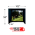 Par 8 Compact Golf Simulator Enclosure by Elite Sim Golf