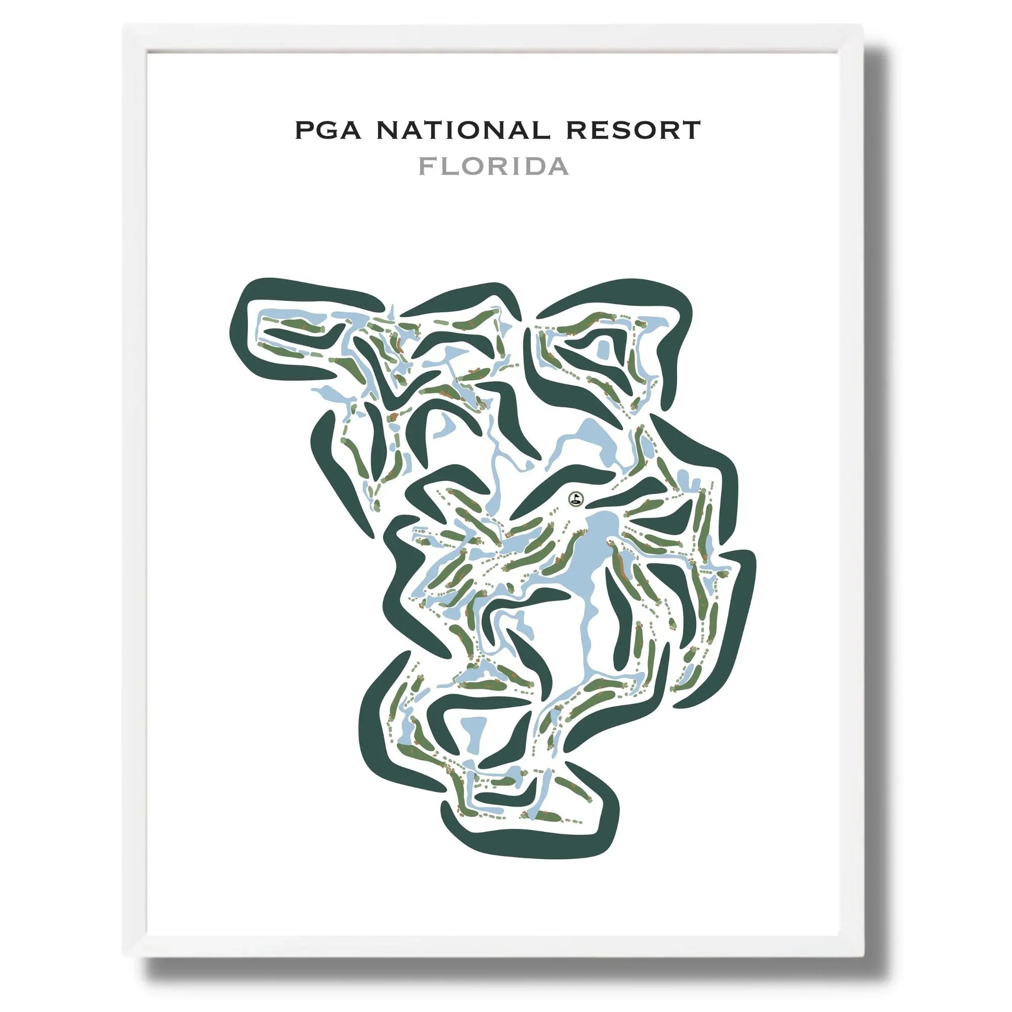 PGA National Resort, Palm Beach Gardens, Florida - Printed Golf Courses