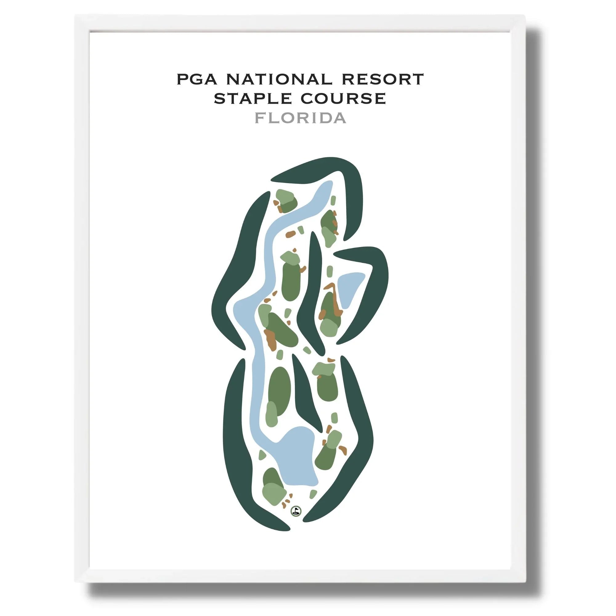 PGA National Resort, Staple Course, Florida - Printed Golf Courses