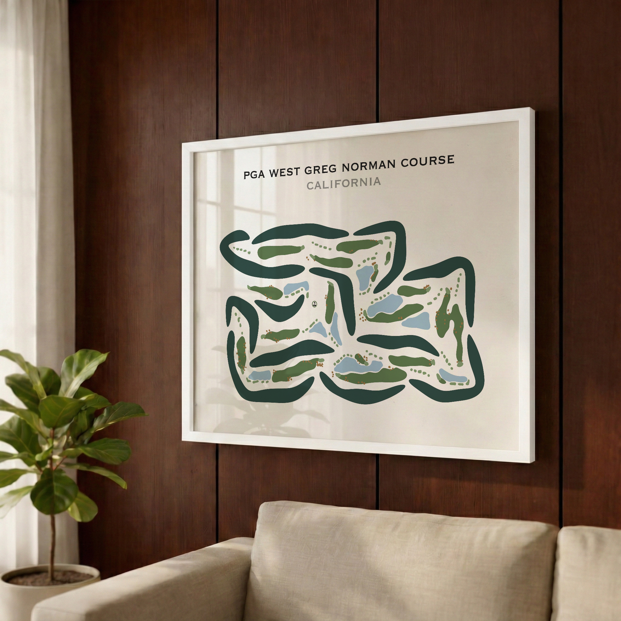 PGA West - Greg Norman, California - Printed Golf Courses
