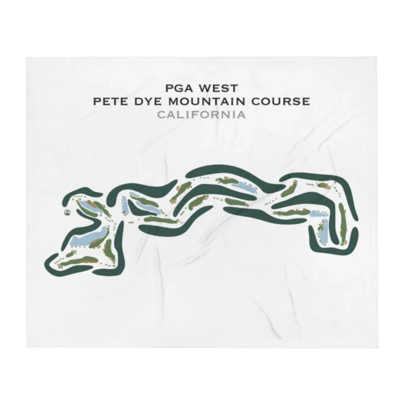 PGA WEST Pete Dye Mountain Course, California - Printed Golf Course