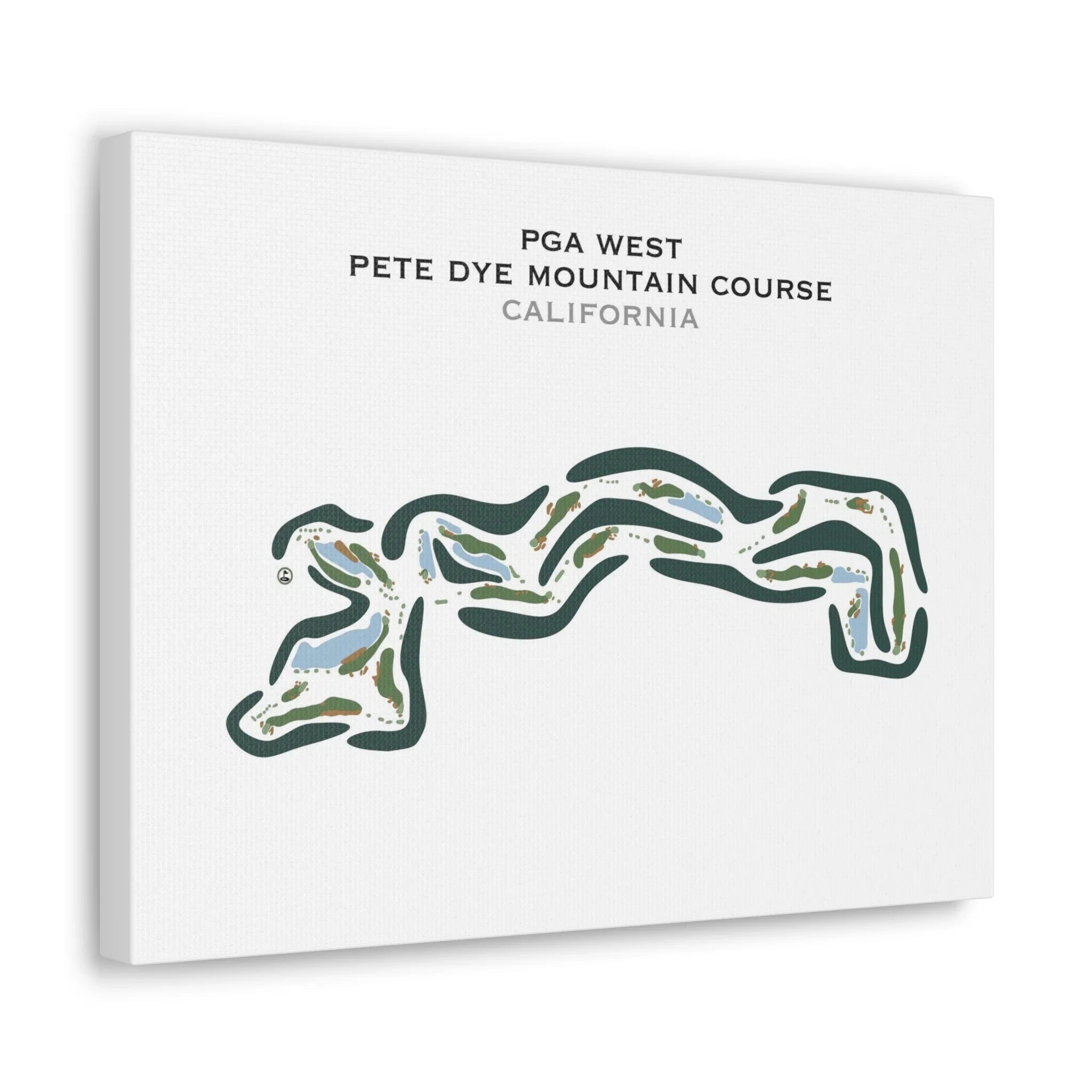 PGA WEST Pete Dye Mountain Course, California - Printed Golf Course