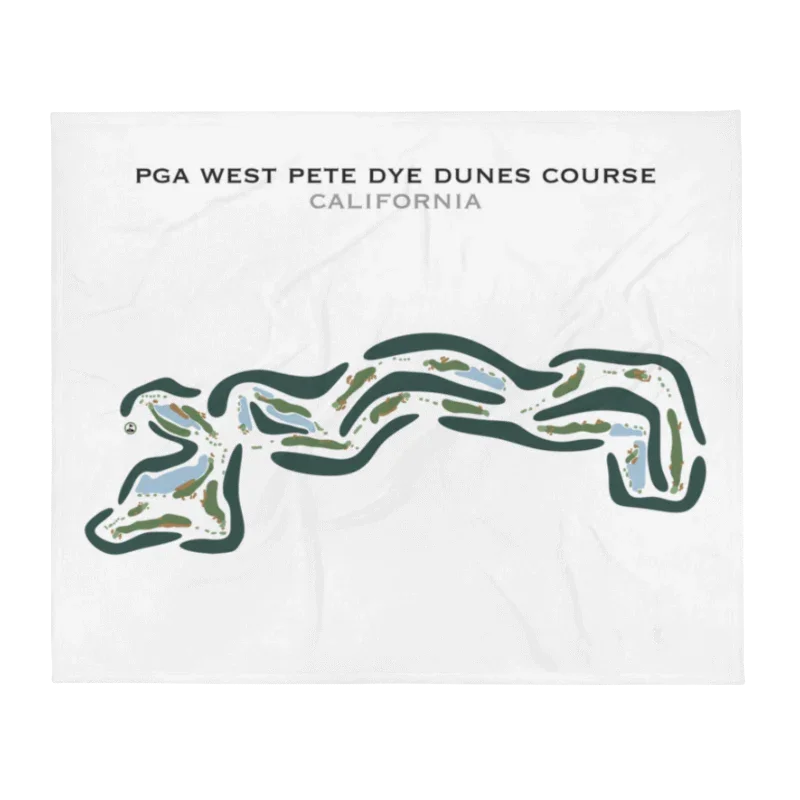PGA West Pete Dye Dunes Course, California - Printed Golf Courses