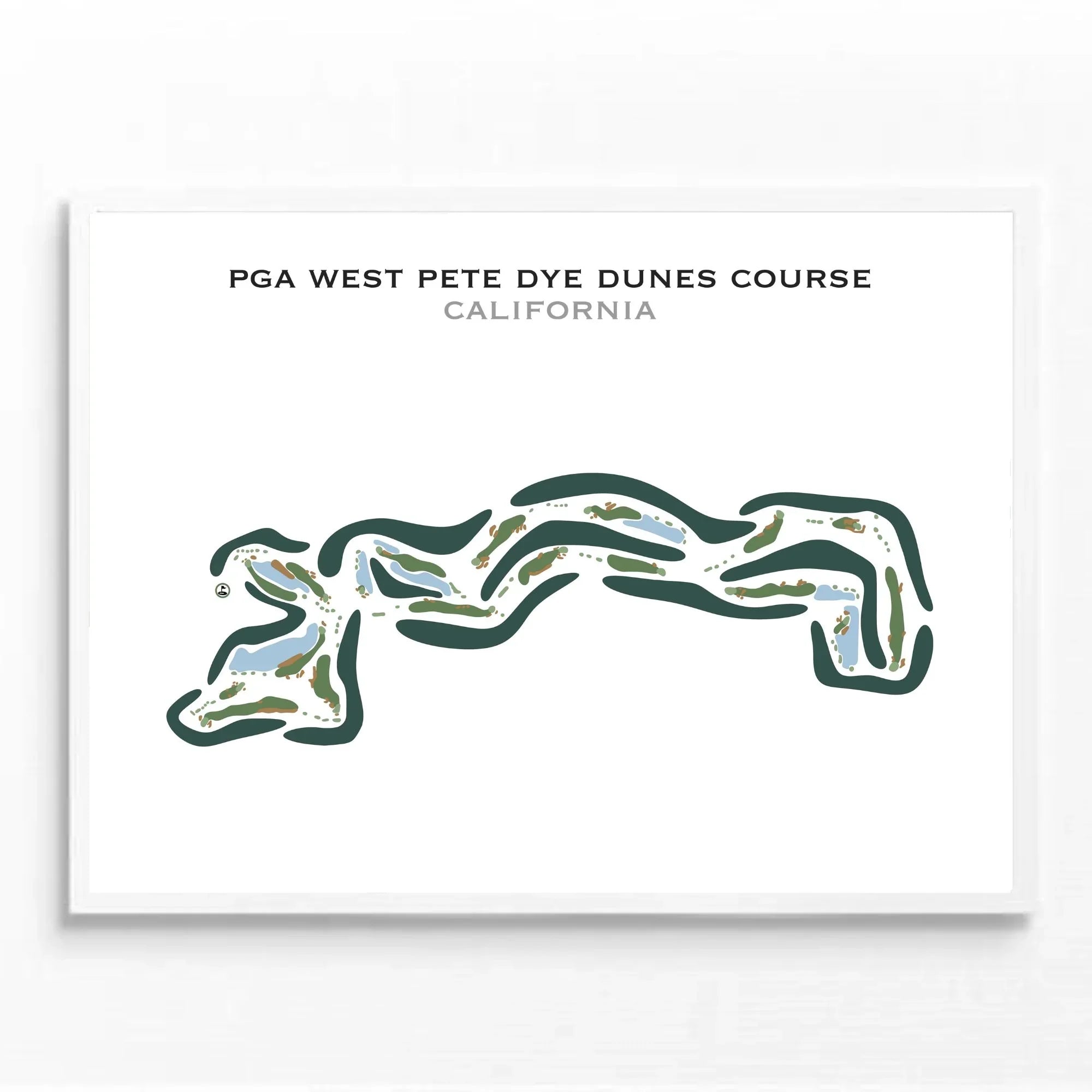 PGA West Pete Dye Dunes Course, California - Printed Golf Courses