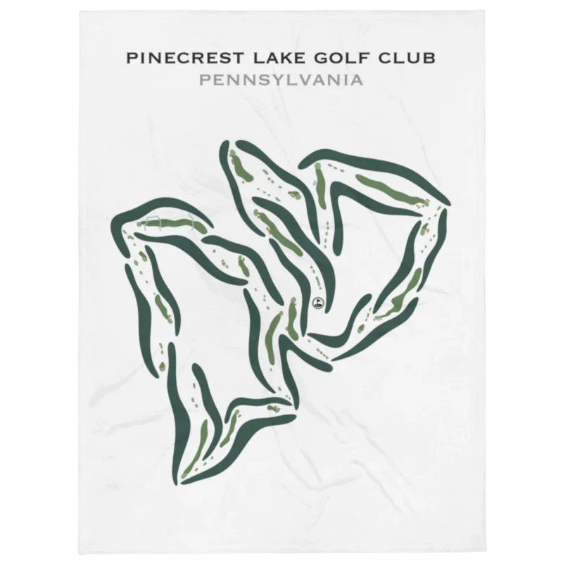 Pinecrest Lake Golf Club, Pennsylvania - Printed Golf Courses