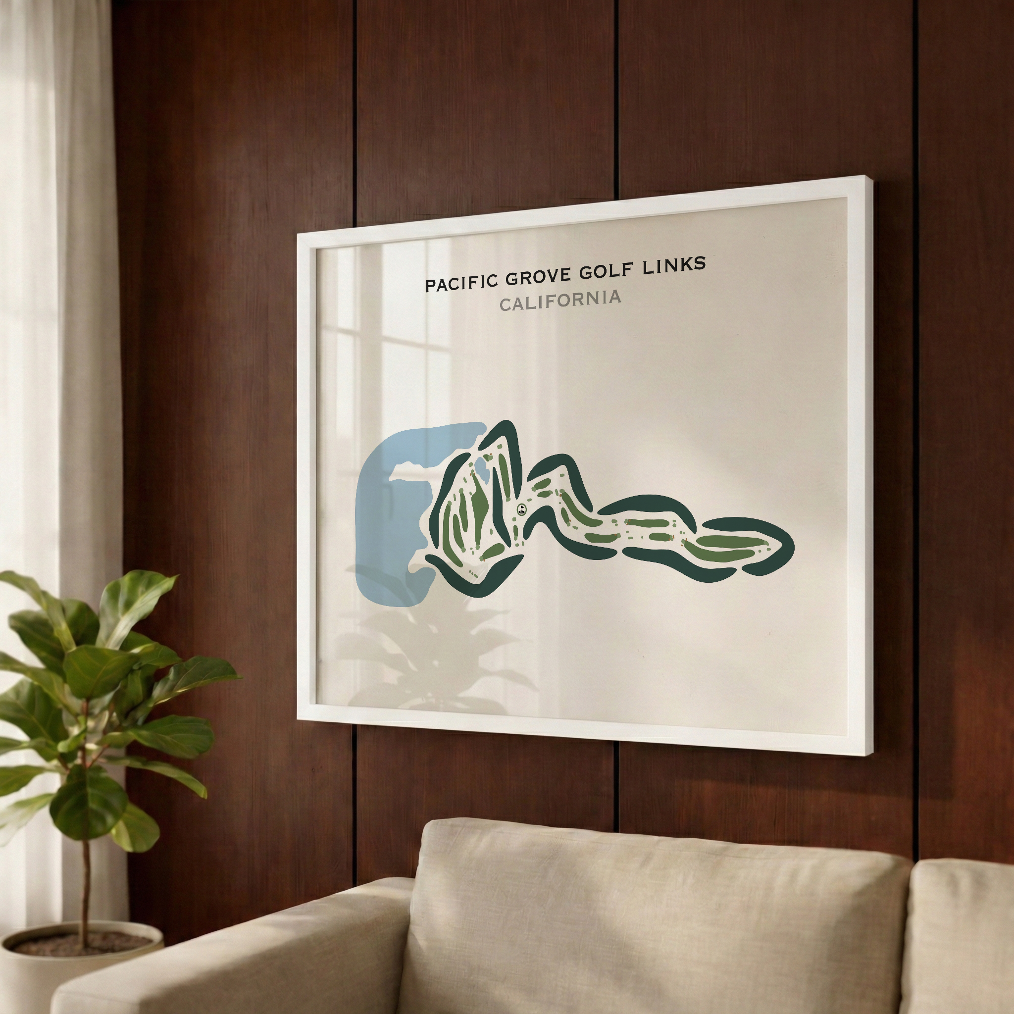 Pacific Grove Golf Links, California - Printed Golf Courses