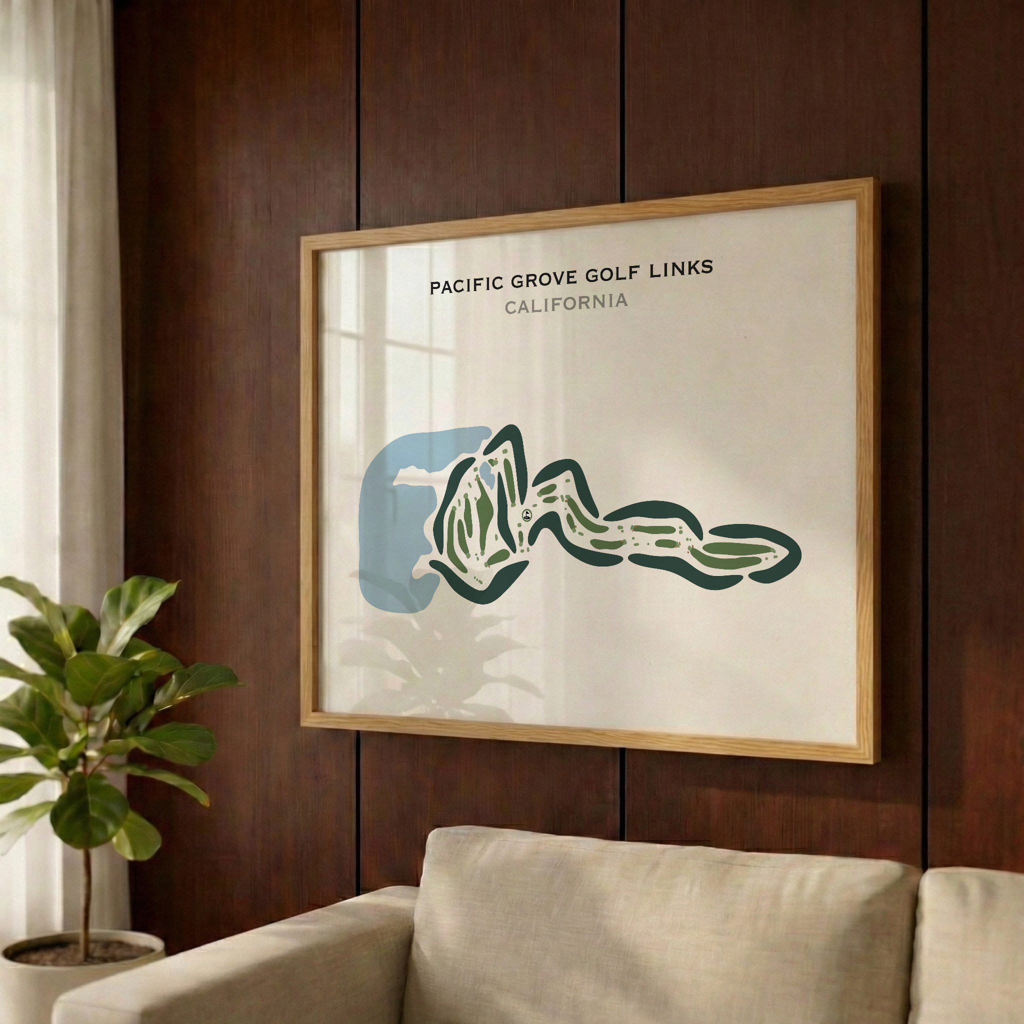 Pacific Grove Golf Links, California - Printed Golf Courses